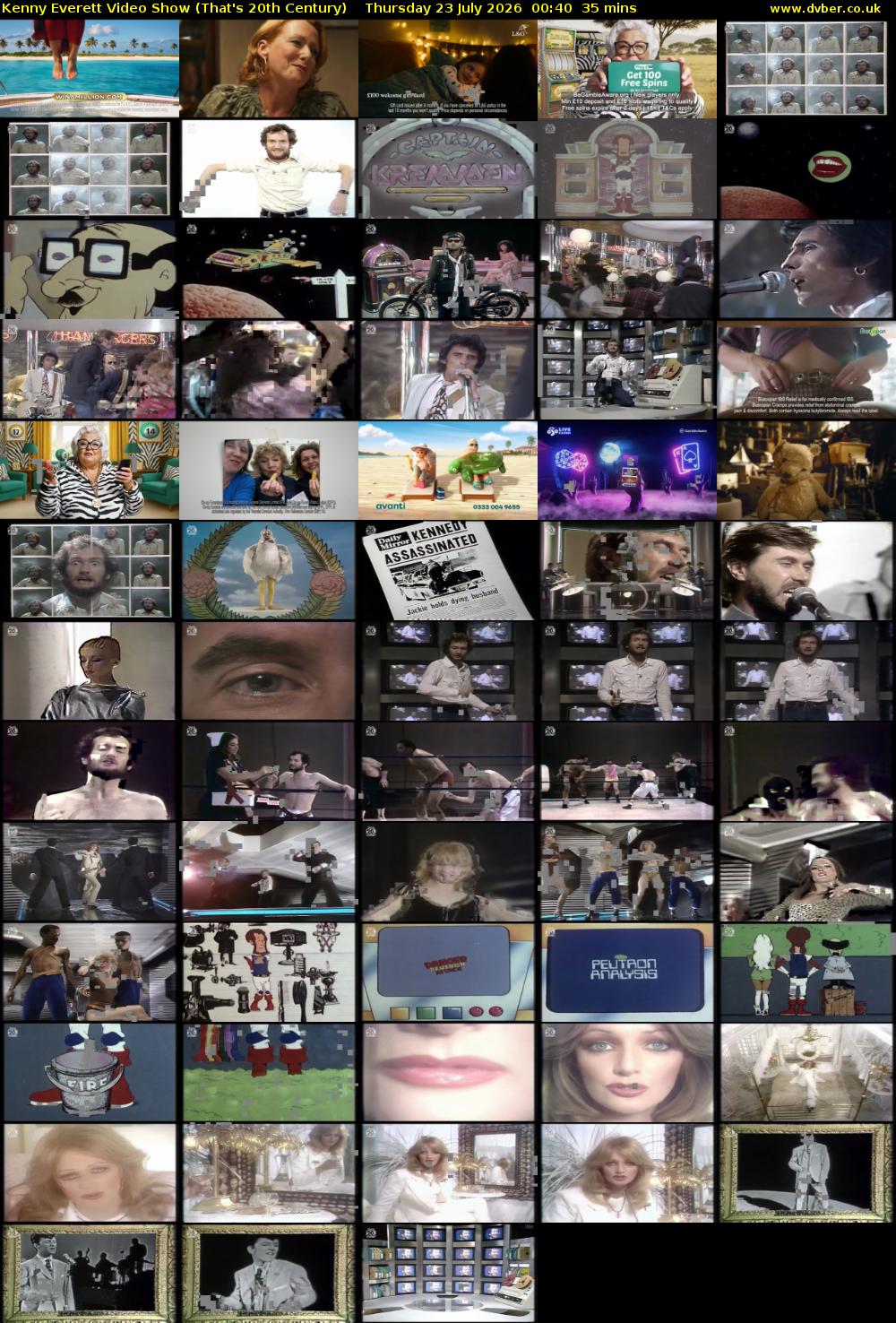 Kenny Everett Video Show (That's 20th Century) Thursday 23 July 2026 00:40 - 01:15