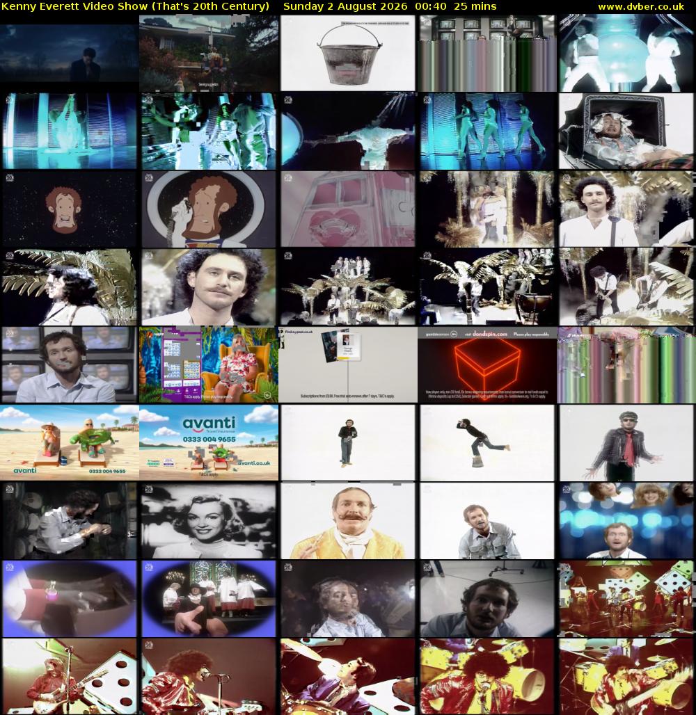 Kenny Everett Video Show (That's 20th Century) Sunday 2 August 2026 00:40 - 01:05