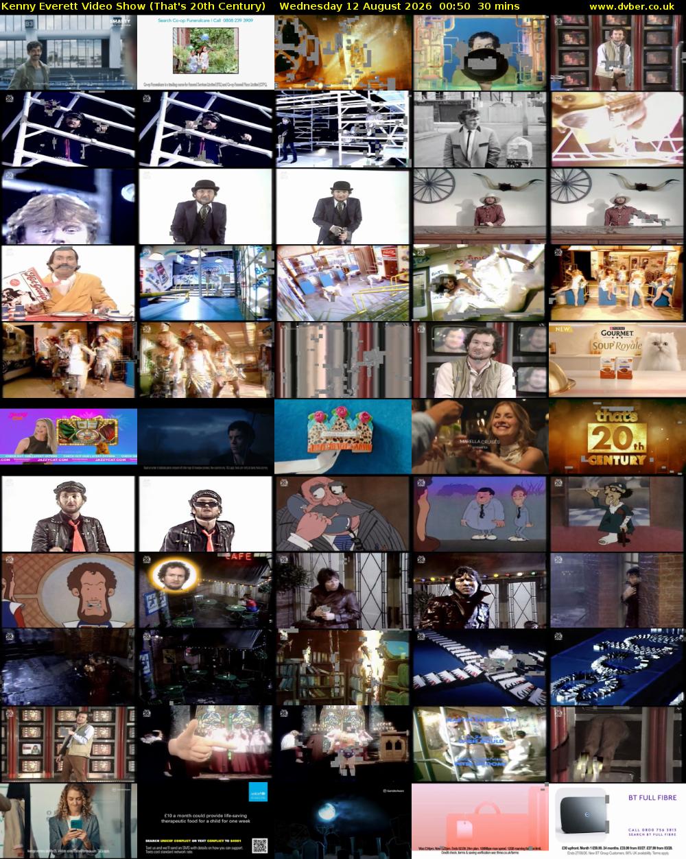 Kenny Everett Video Show (That's 20th Century) Wednesday 12 August 2026 00:50 - 01:20
