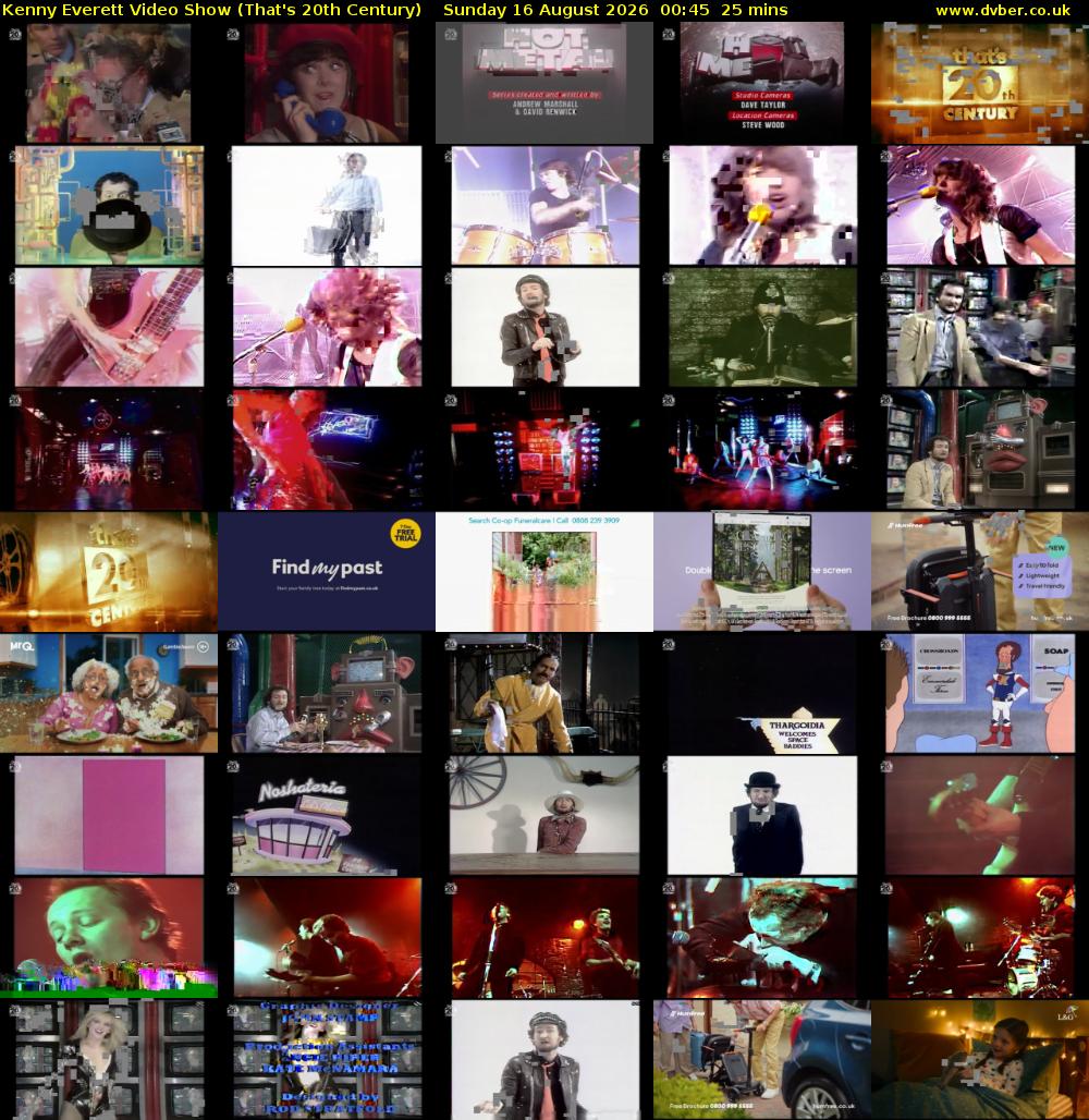 Kenny Everett Video Show (That's 20th Century) Sunday 16 August 2026 00:45 - 01:10
