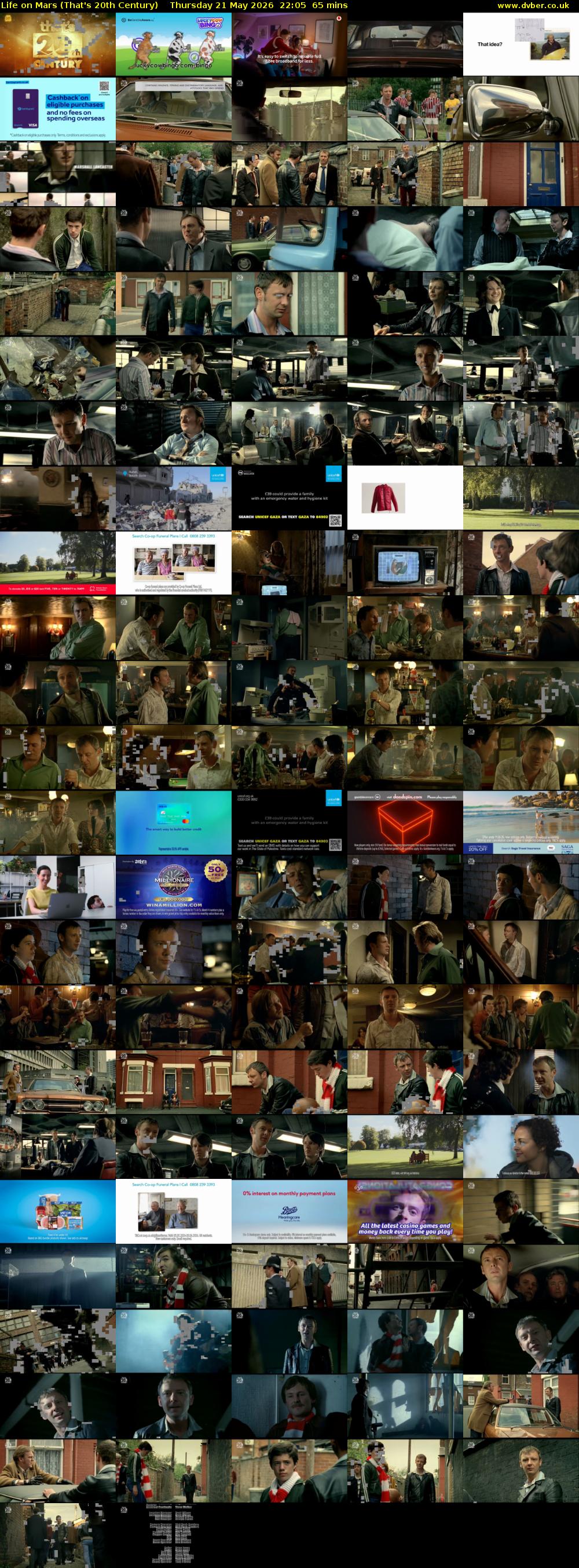 Life on Mars (That's 20th Century) Thursday 21 May 2026 22:05 - 23:10