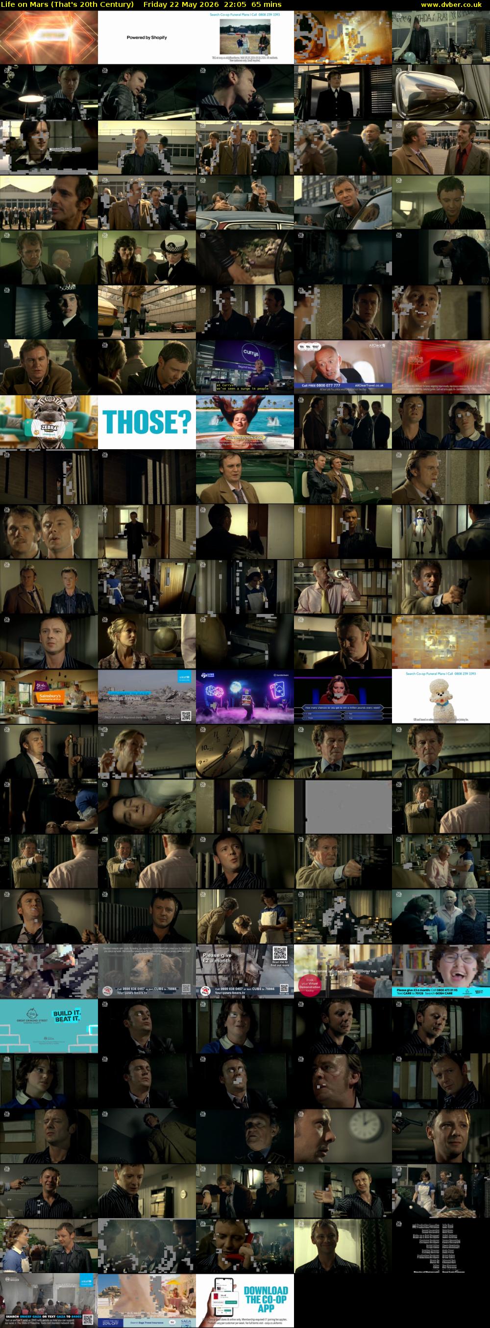 Life on Mars (That's 20th Century) Friday 22 May 2026 22:05 - 23:10