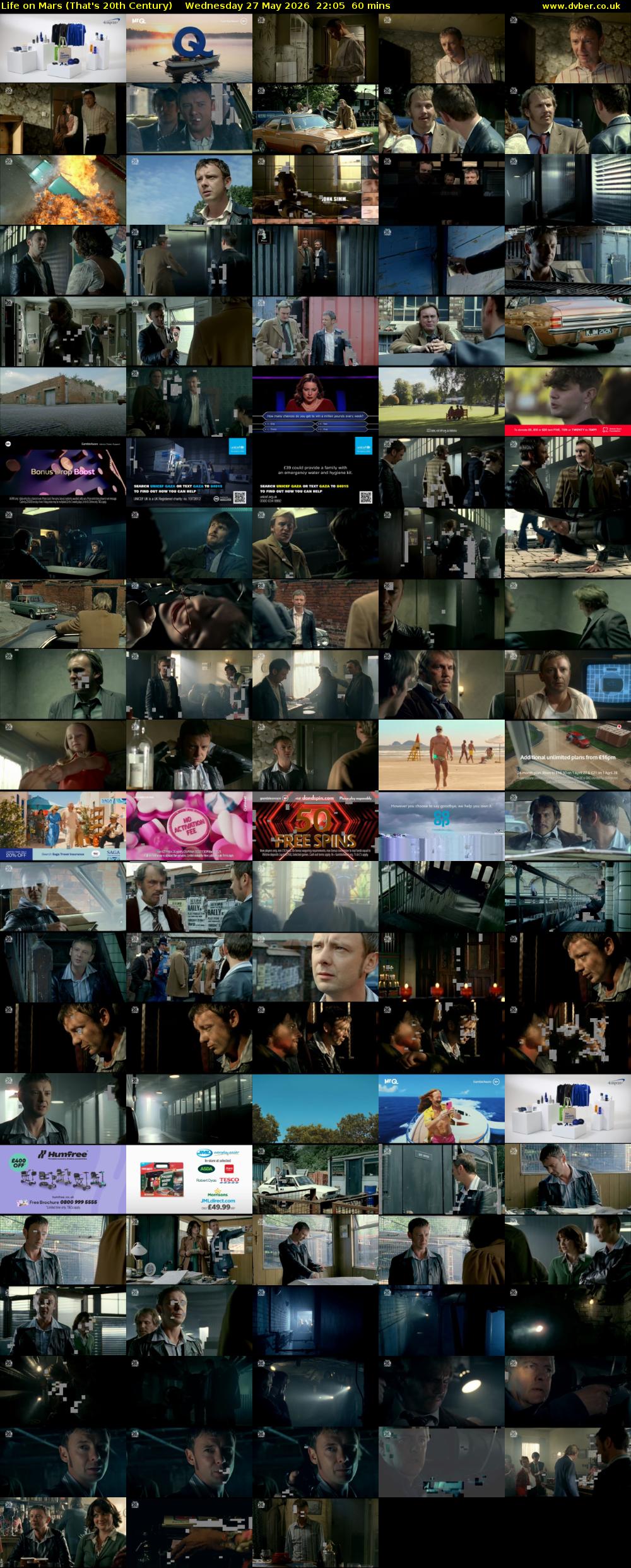 Life on Mars (That's 20th Century) Wednesday 27 May 2026 22:05 - 23:05