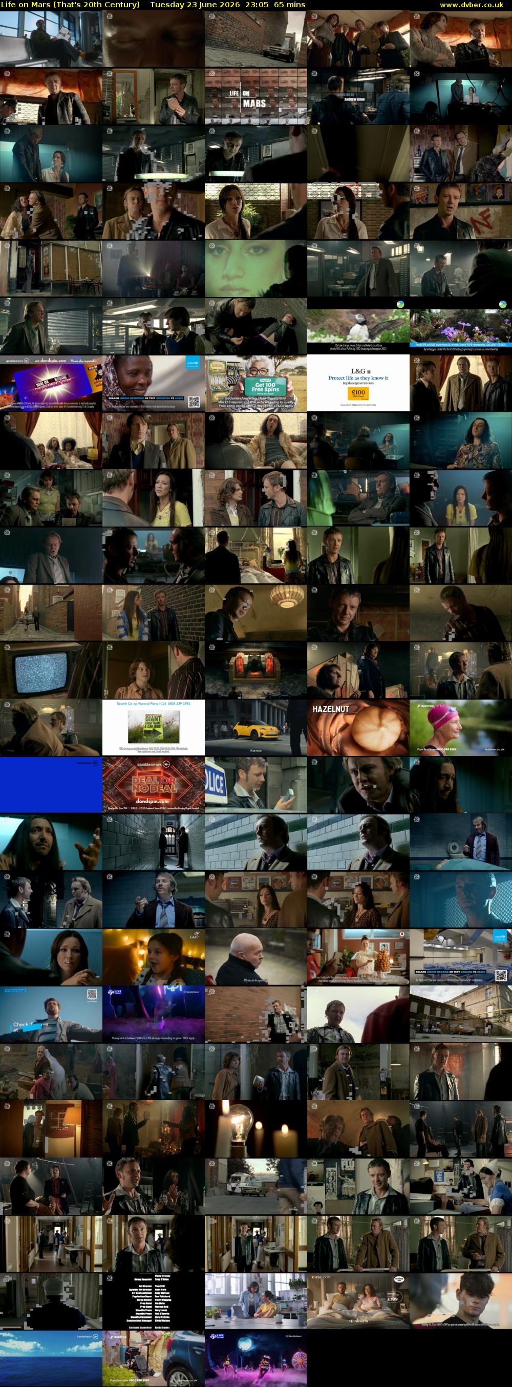 Life on Mars (That's 20th Century) Tuesday 23 June 2026 23:05 - 00:10