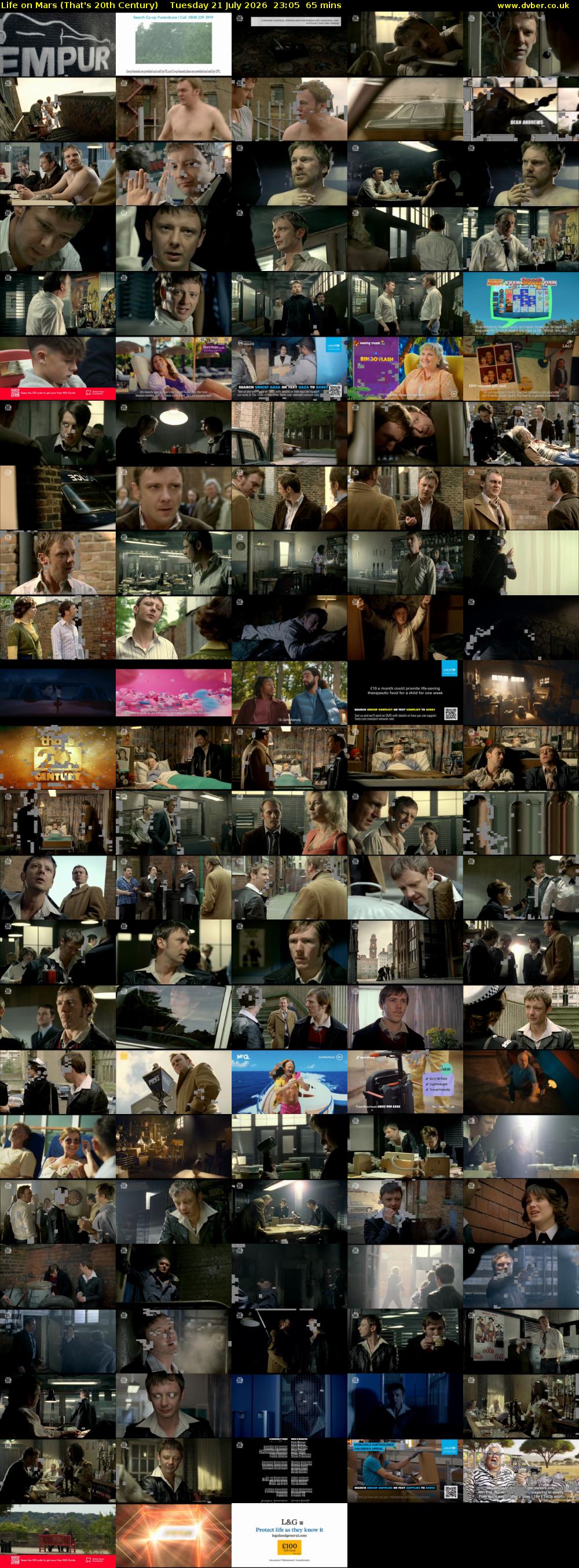 Life on Mars (That's 20th Century) Tuesday 21 July 2026 23:05 - 00:10
