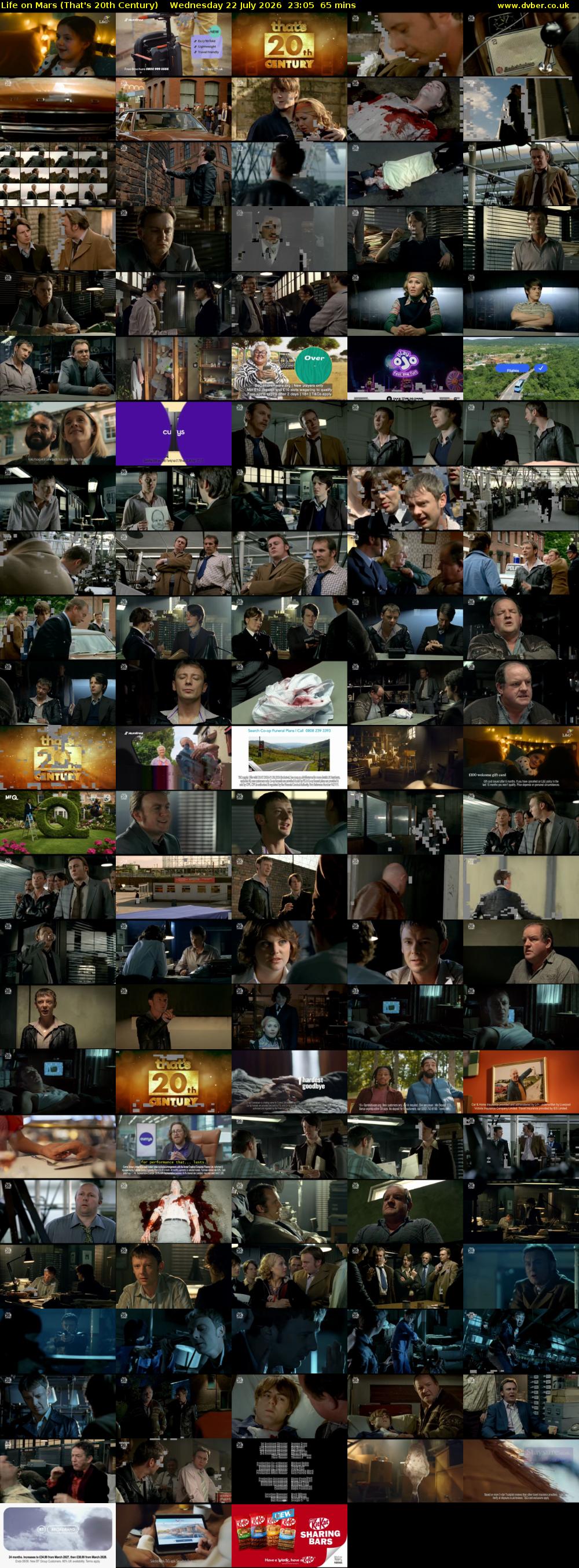 Life on Mars (That's 20th Century) Wednesday 22 July 2026 23:05 - 00:10