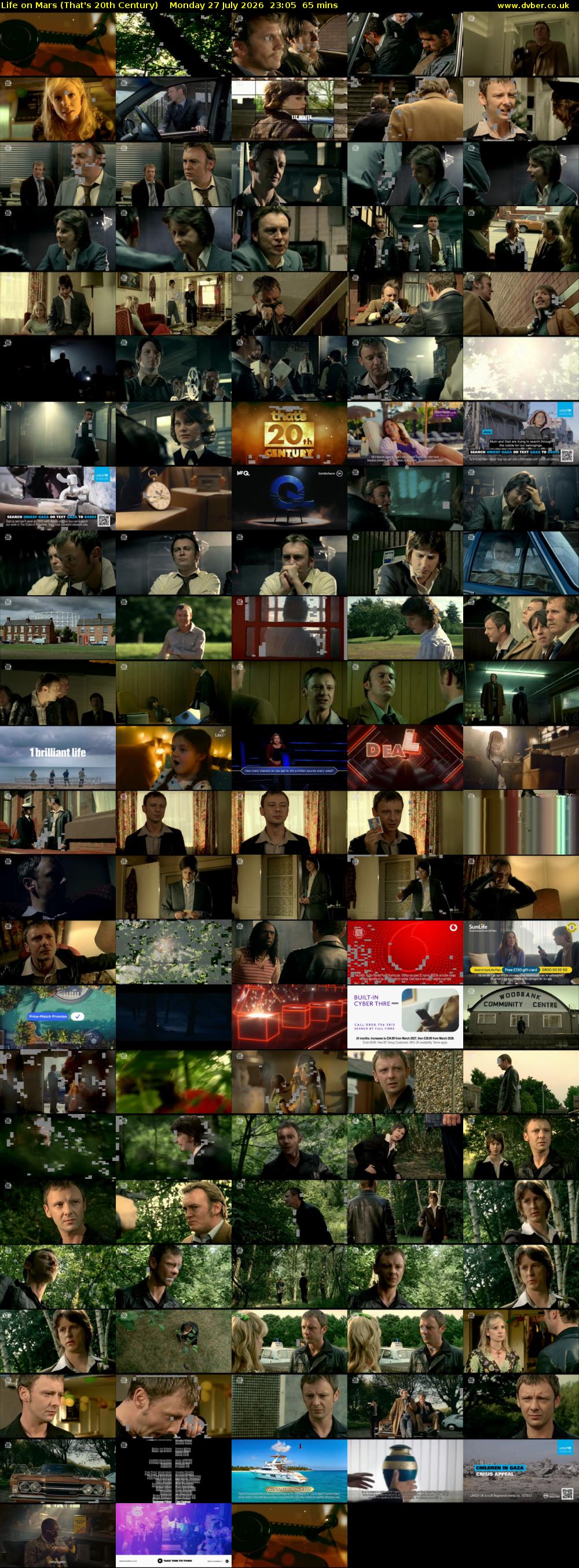 Life on Mars (That's 20th Century) Monday 27 July 2026 23:05 - 00:10