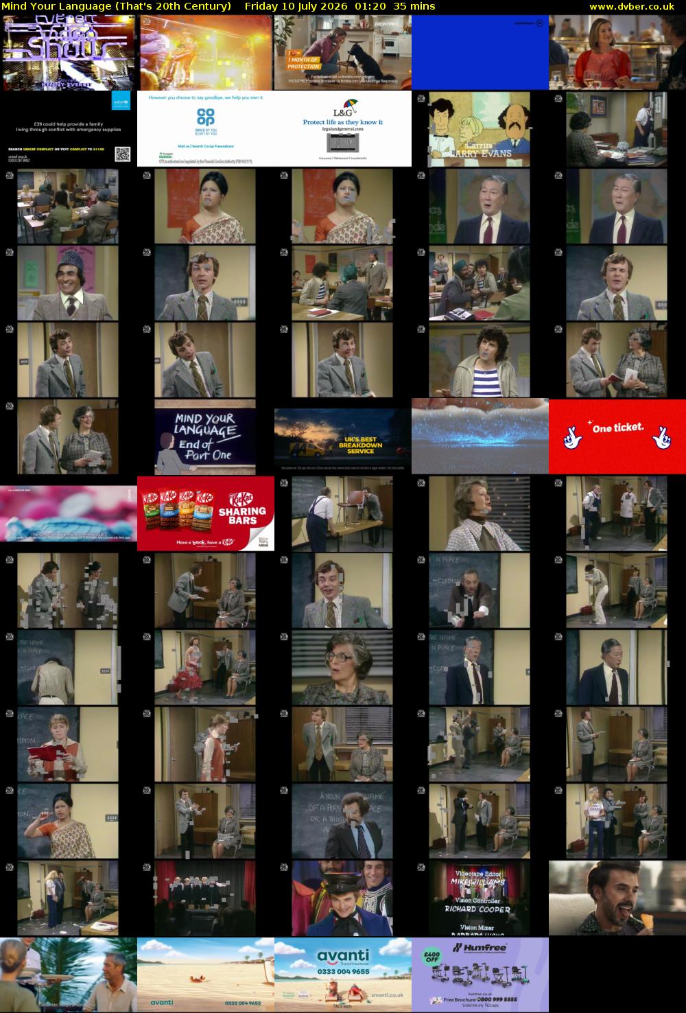Mind Your Language (That's 20th Century) Friday 10 July 2026 01:20 - 01:55