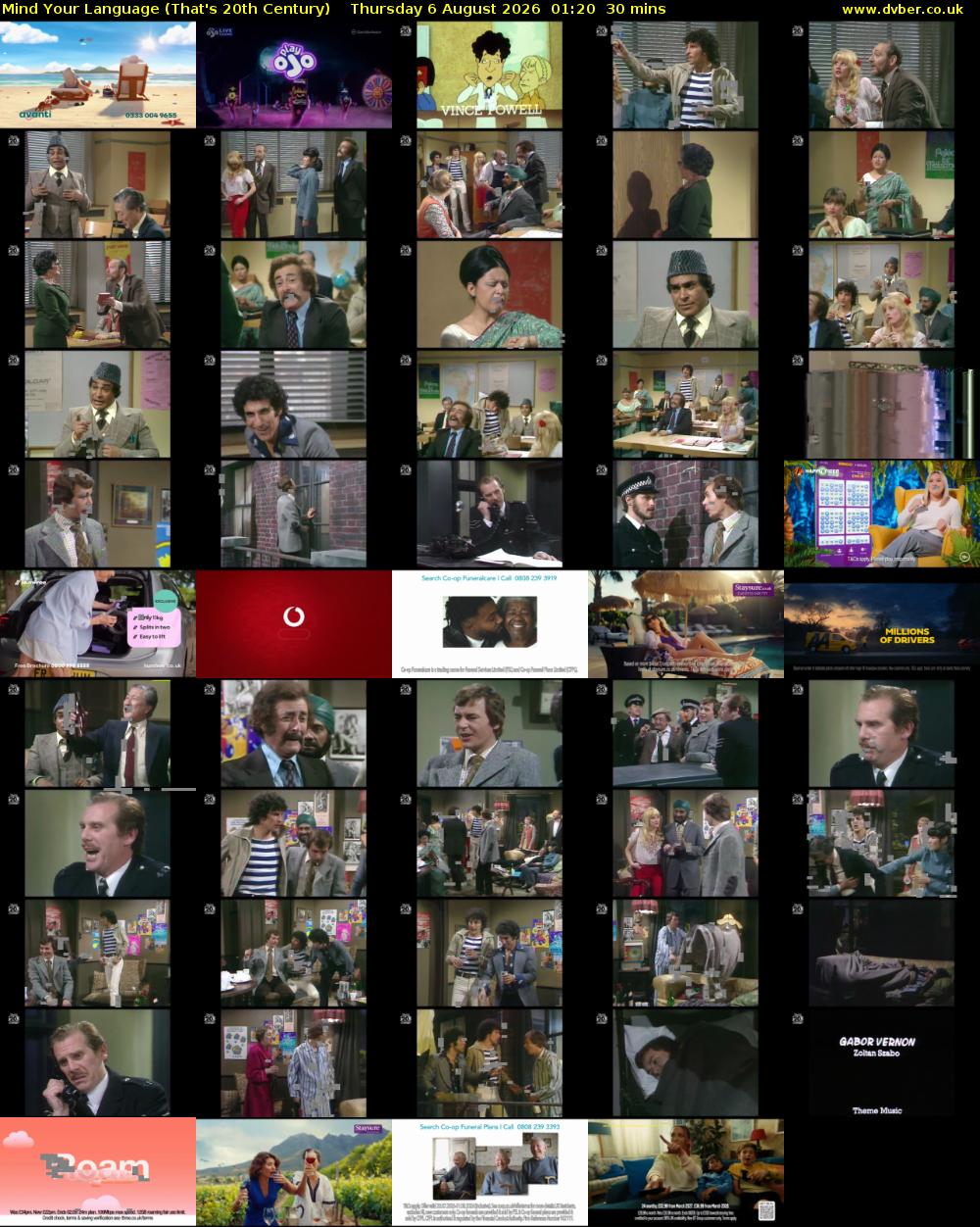 Mind Your Language (That's 20th Century) Thursday 6 August 2026 01:20 - 01:50