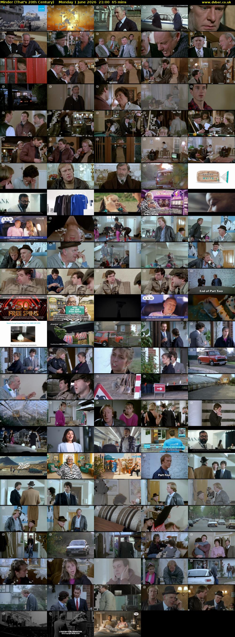 Minder (That's 20th Century) Monday 1 June 2026 21:00 - 22:05