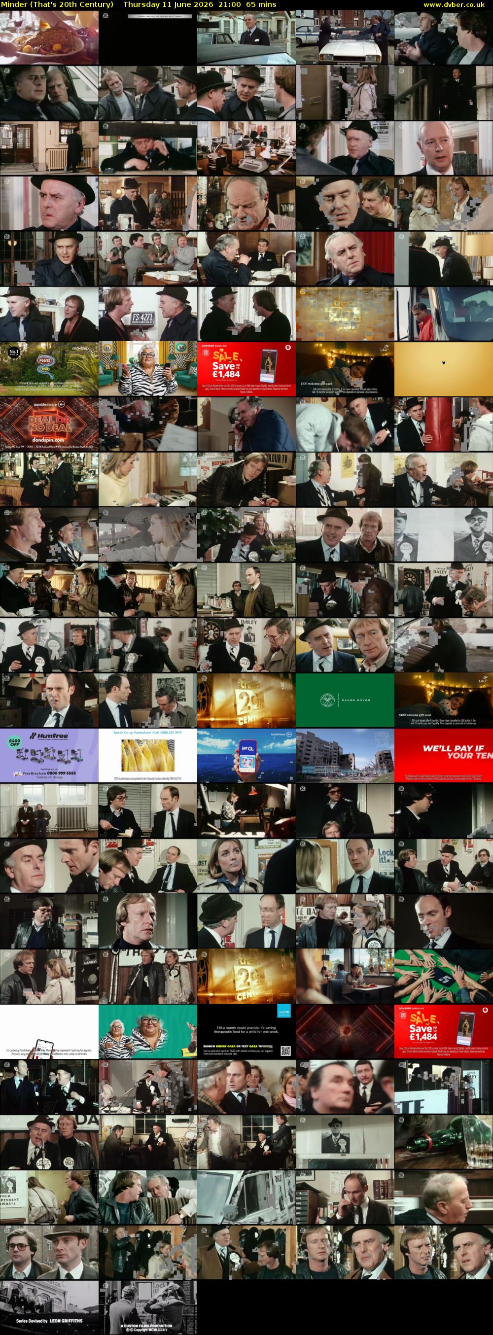 Minder (That's 20th Century) Thursday 11 June 2026 21:00 - 22:05