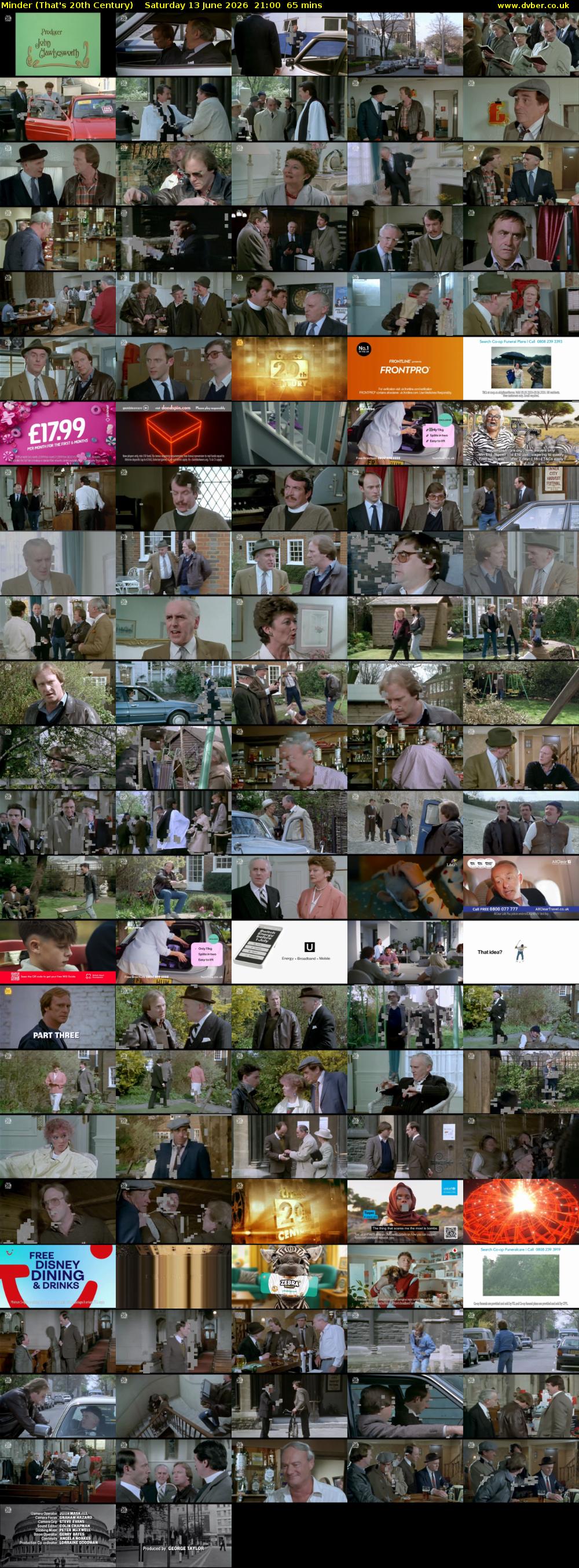 Minder (That's 20th Century) Saturday 13 June 2026 21:00 - 22:05