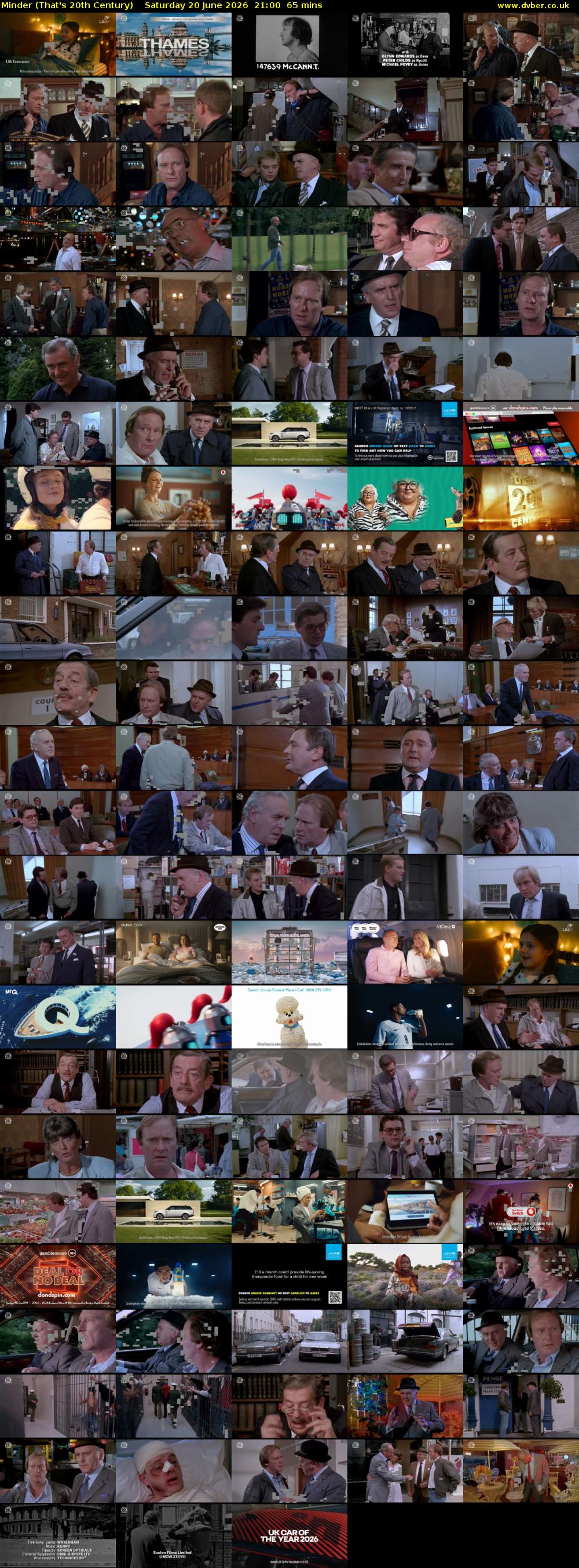 Minder (That's 20th Century) Saturday 20 June 2026 21:00 - 22:05