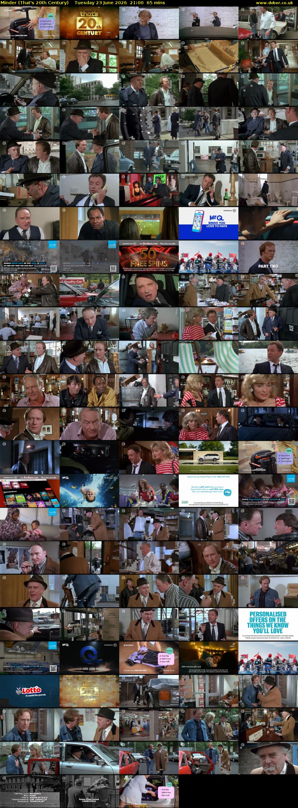 Minder (That's 20th Century) Tuesday 23 June 2026 21:00 - 22:05