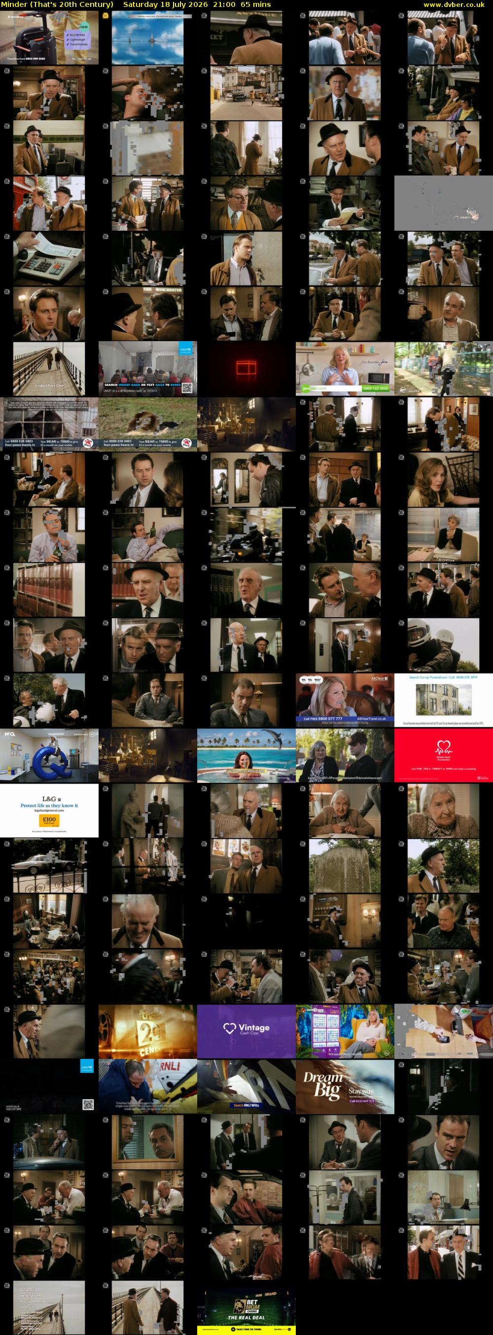 Minder (That's 20th Century) Saturday 18 July 2026 21:00 - 22:05