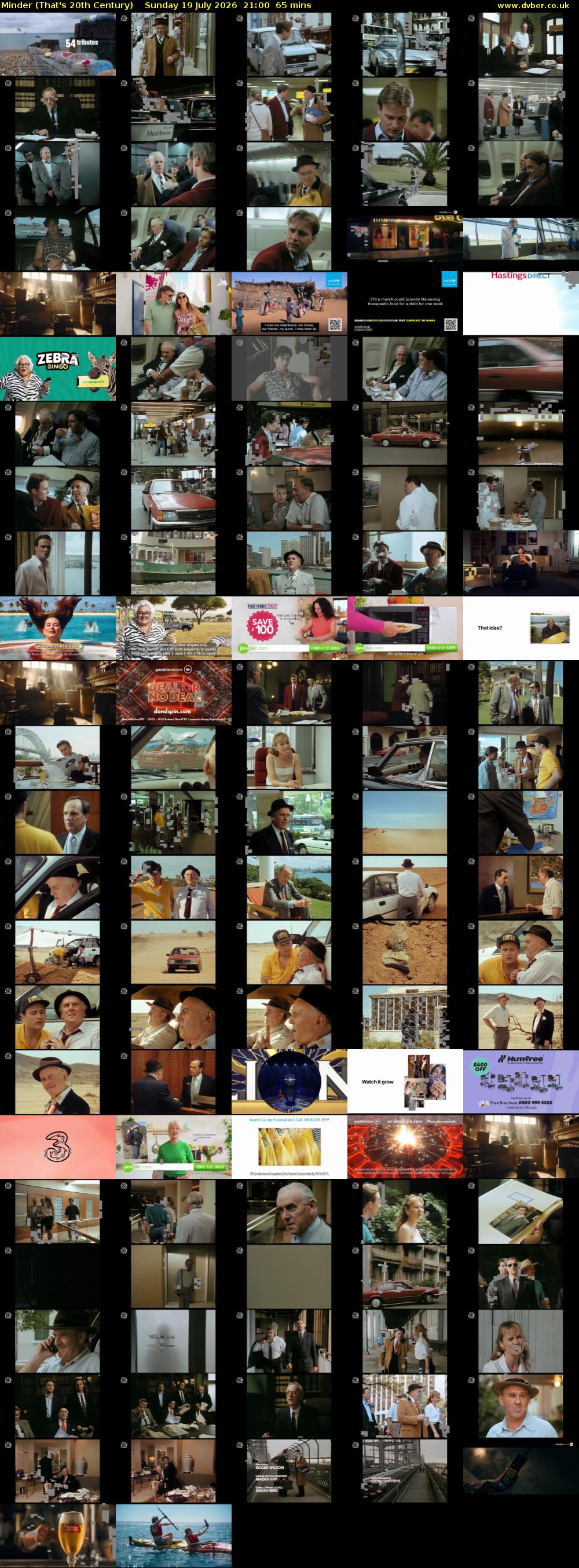 Minder (That's 20th Century) Sunday 19 July 2026 21:00 - 22:05