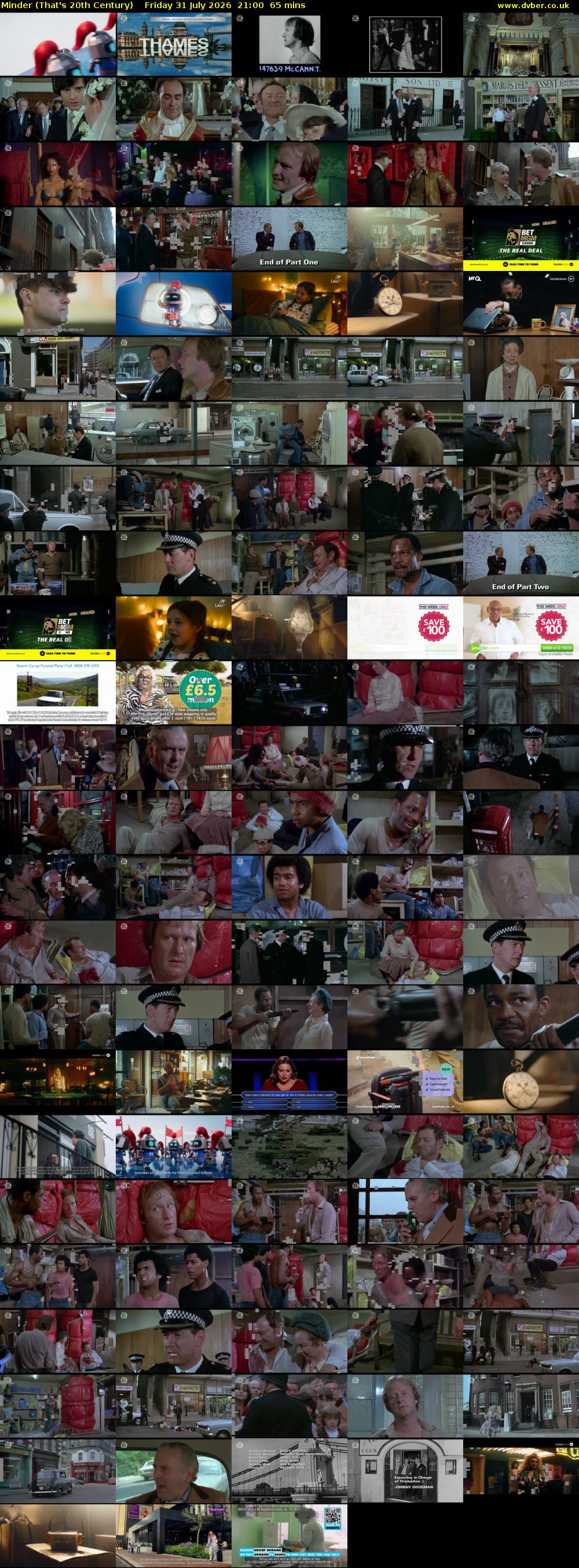 Minder (That's 20th Century) Friday 31 July 2026 21:00 - 22:05