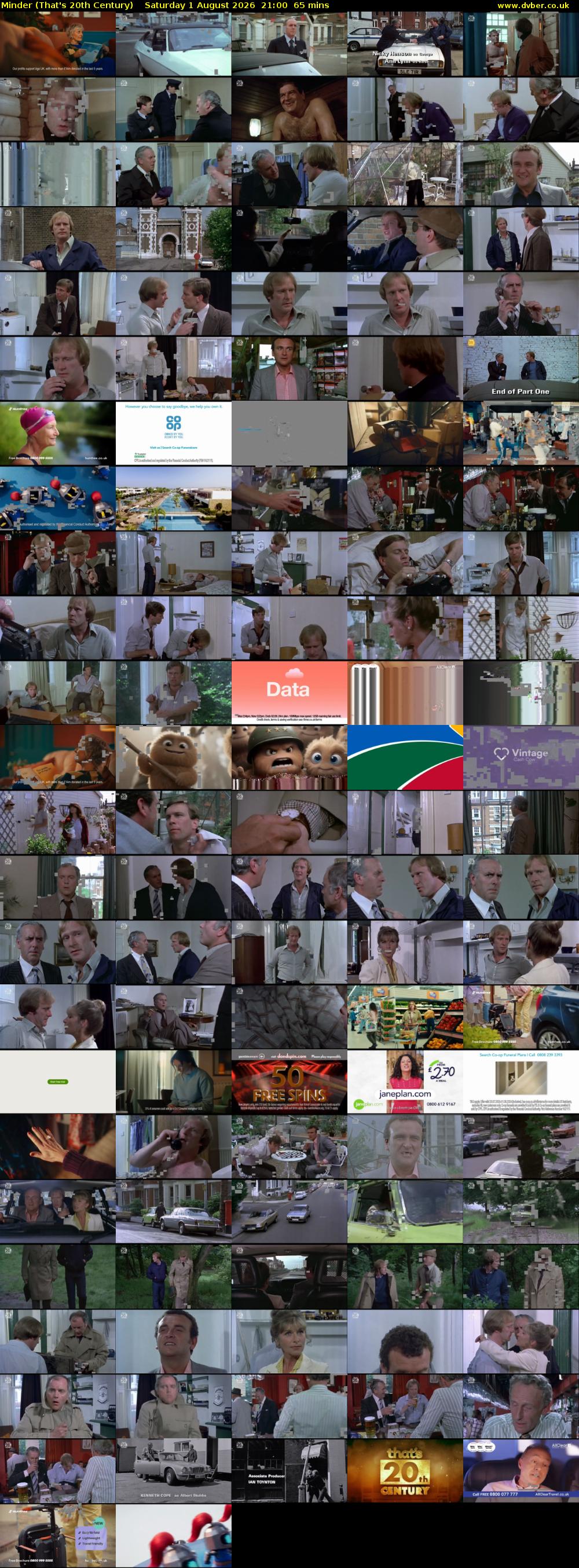 Minder (That's 20th Century) Saturday 1 August 2026 21:00 - 22:05