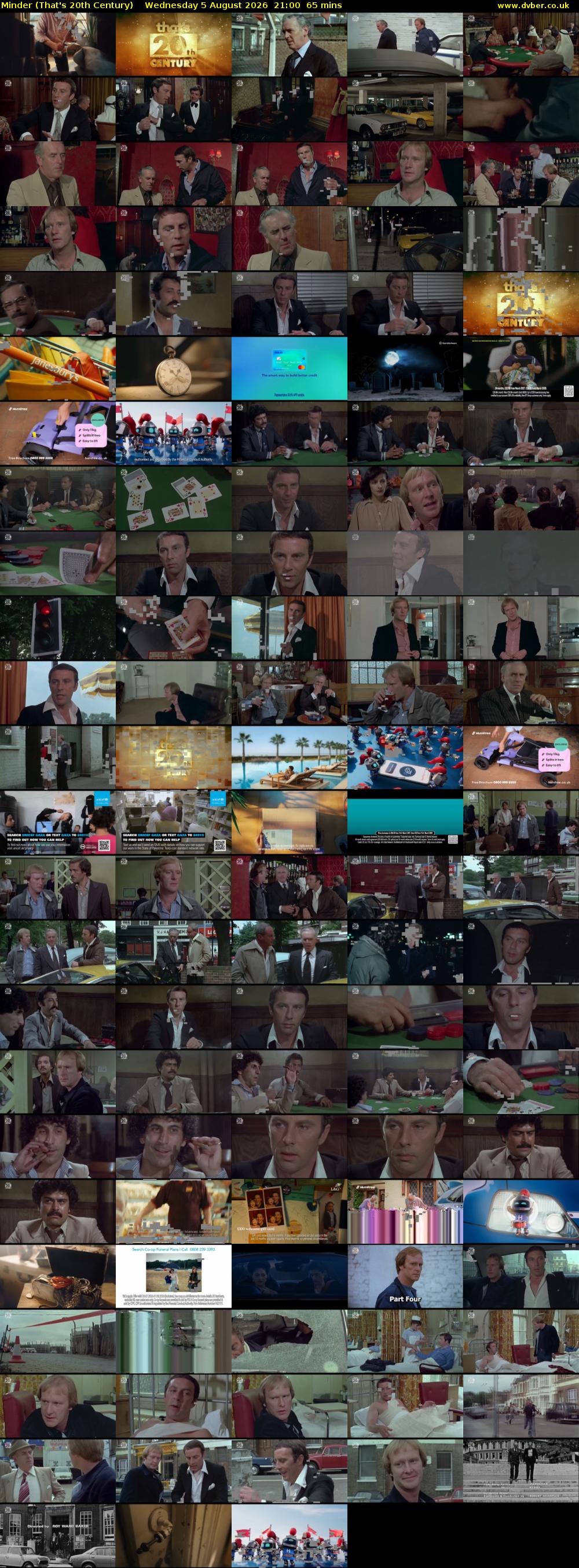 Minder (That's 20th Century) Wednesday 5 August 2026 21:00 - 22:05