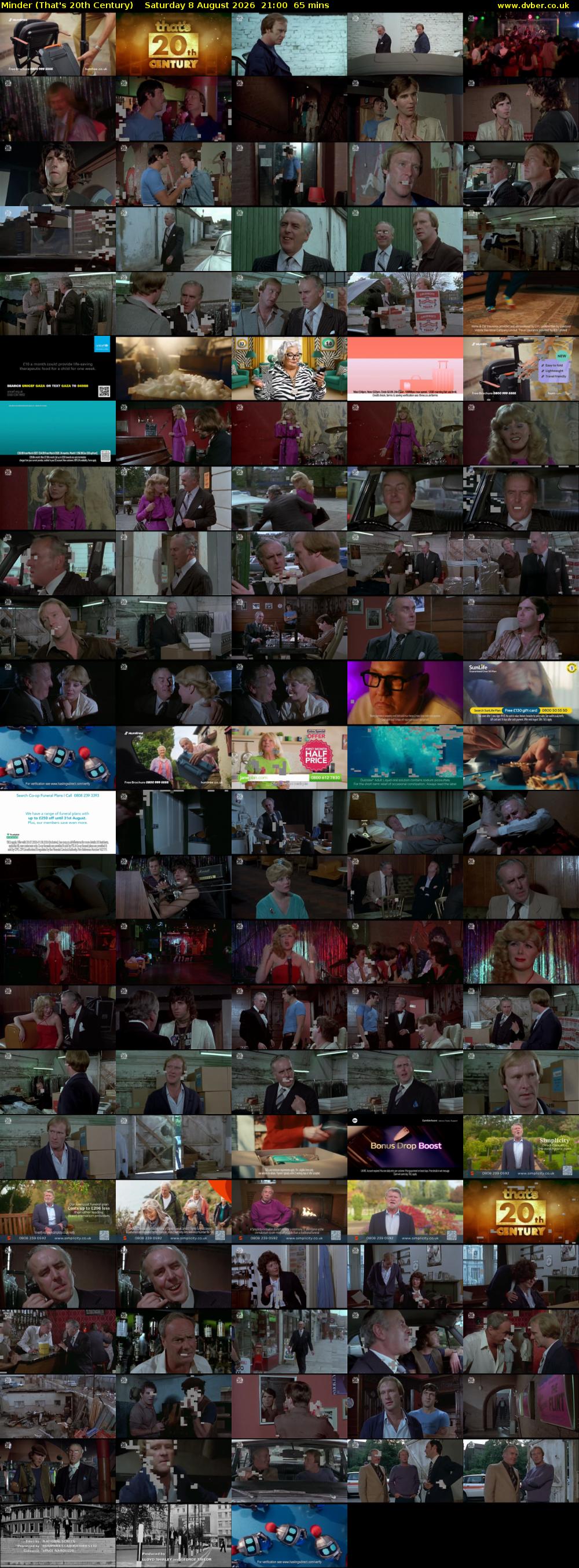 Minder (That's 20th Century) Saturday 8 August 2026 21:00 - 22:05