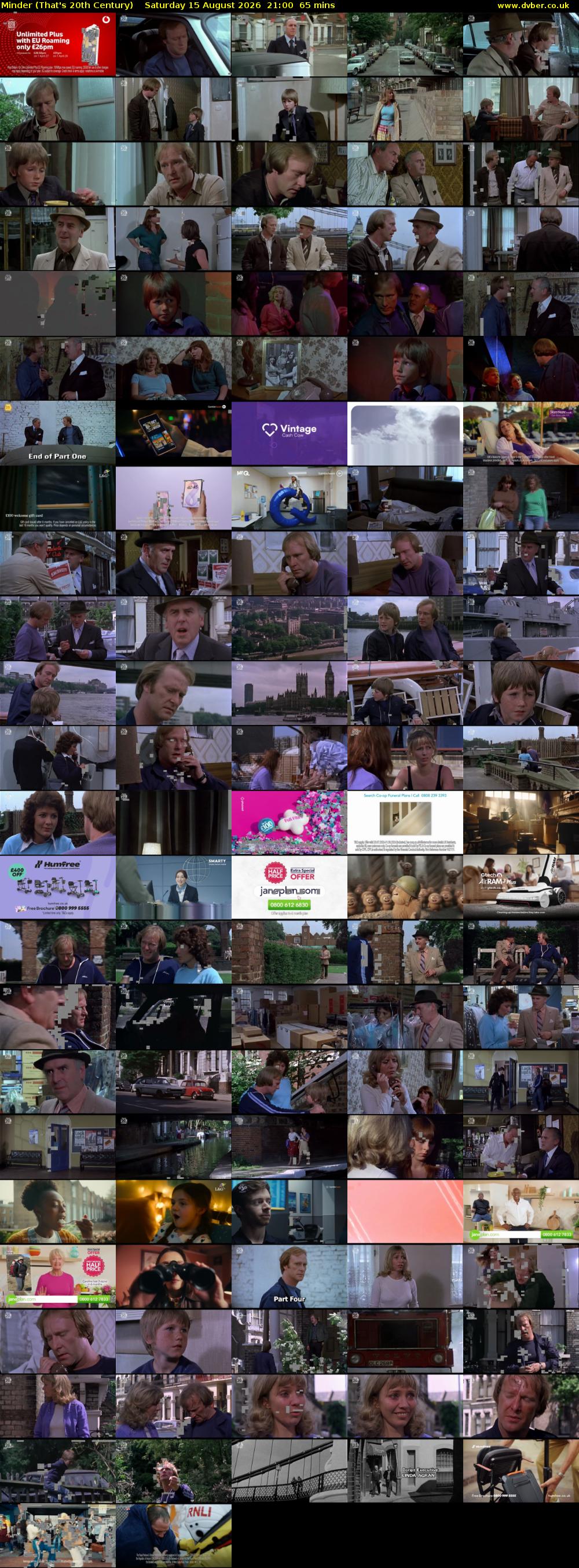 Minder (That's 20th Century) Saturday 15 August 2026 21:00 - 22:05