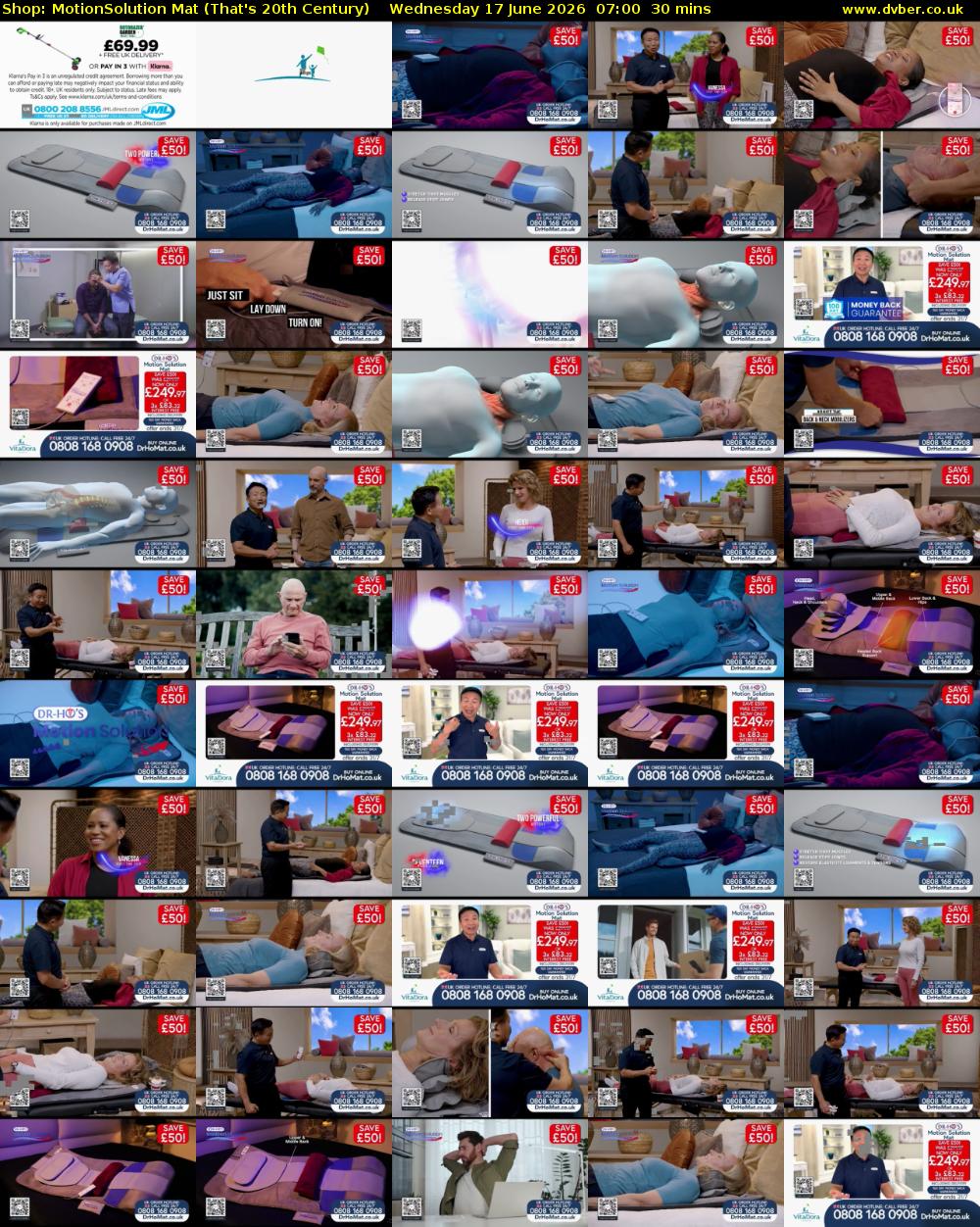 Shop: MotionSolution Mat (That's 20th Century) Wednesday 17 June 2026 07:00 - 07:30