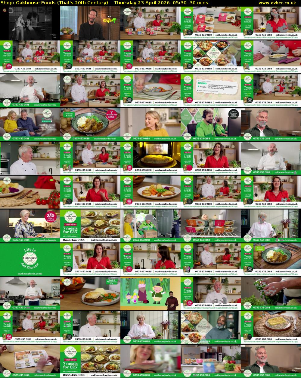 Shop: Oakhouse Foods (That's 20th Century) Thursday 23 April 2026 05:30 - 06:00