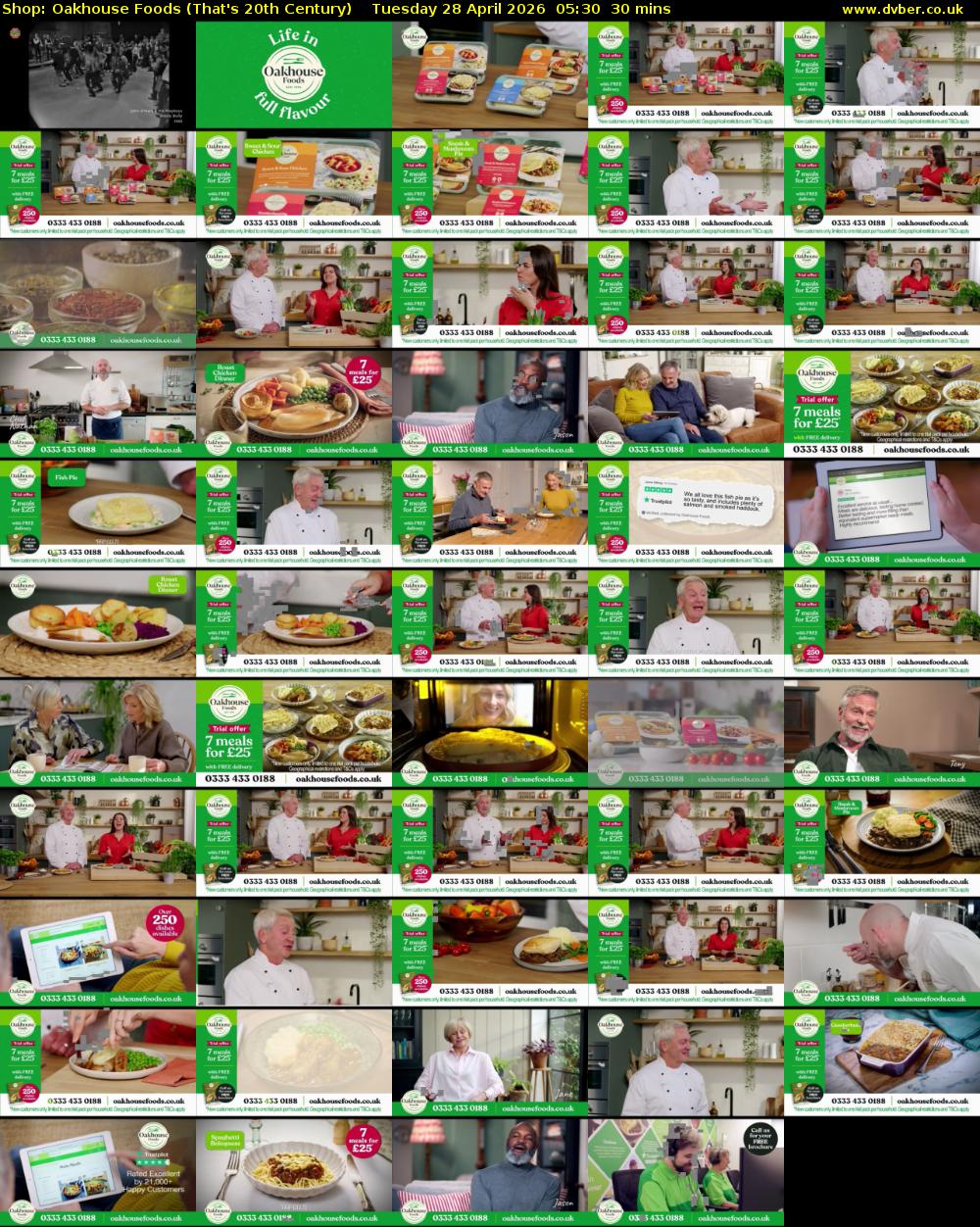 Shop: Oakhouse Foods (That's 20th Century) Tuesday 28 April 2026 05:30 - 06:00