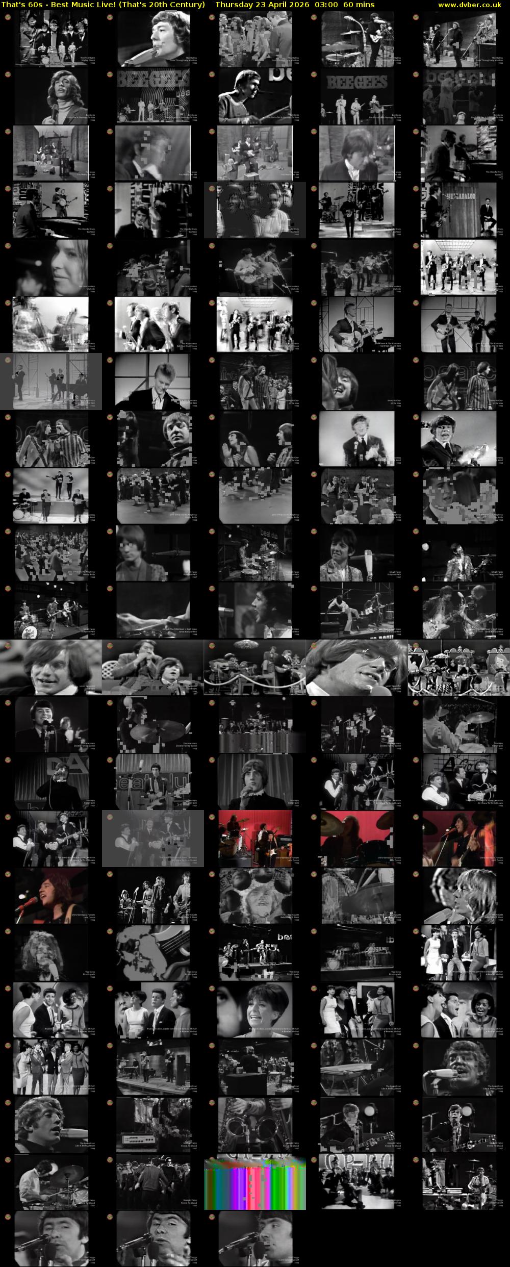 That's 60s - Best Music Live! (That's 20th Century) Thursday 23 April 2026 03:00 - 04:00