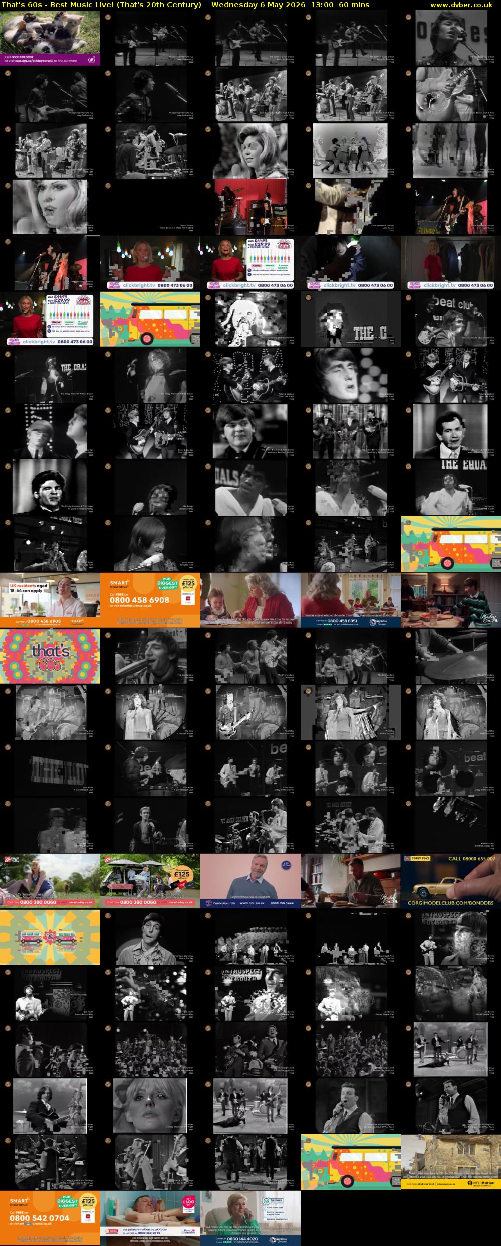That's 60s - Best Music Live! (That's 20th Century) Wednesday 6 May 2026 13:00 - 14:00