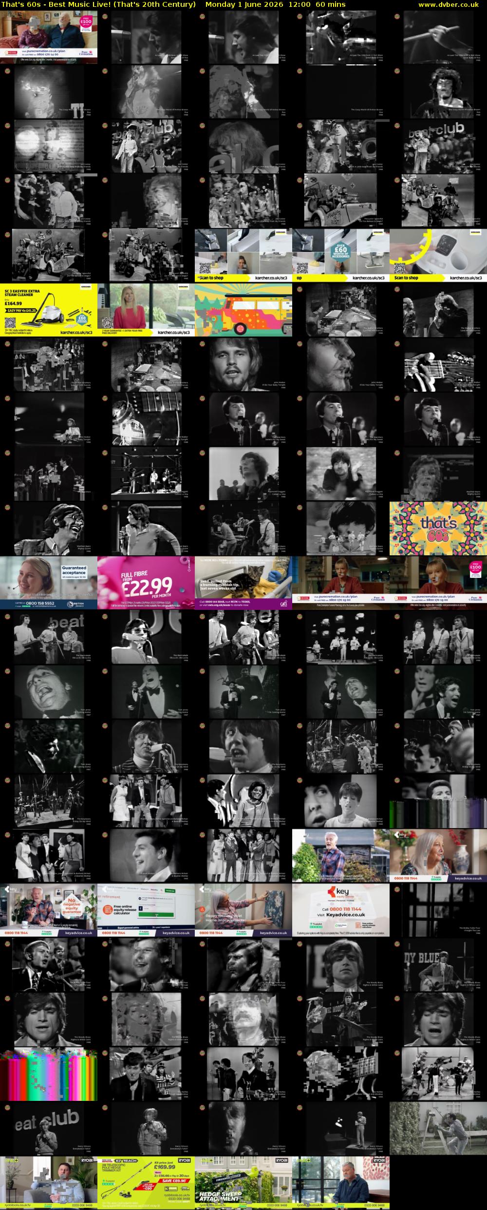 That's 60s - Best Music Live! (That's 20th Century) Monday 1 June 2026 12:00 - 13:00