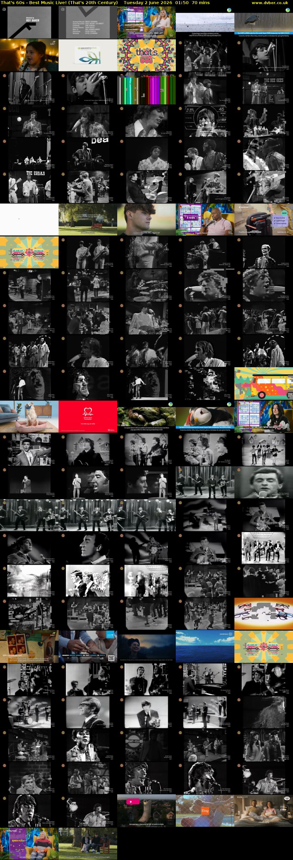 That's 60s - Best Music Live! (That's 20th Century) Tuesday 2 June 2026 01:50 - 03:00