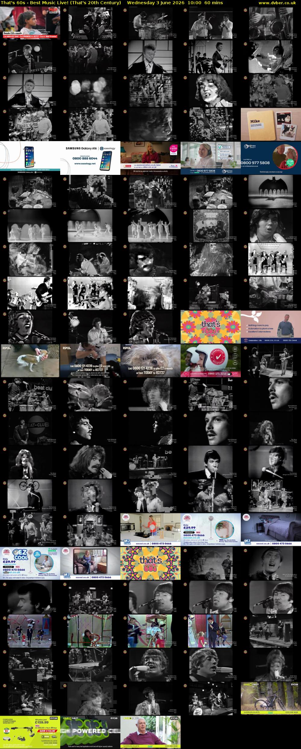 That's 60s - Best Music Live! (That's 20th Century) Wednesday 3 June 2026 10:00 - 11:00