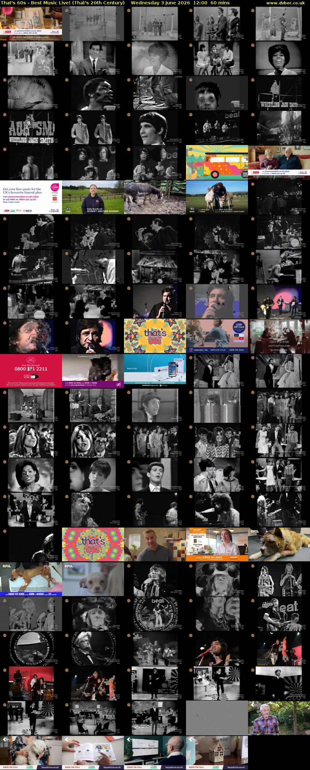 That's 60s - Best Music Live! (That's 20th Century) Wednesday 3 June 2026 12:00 - 13:00