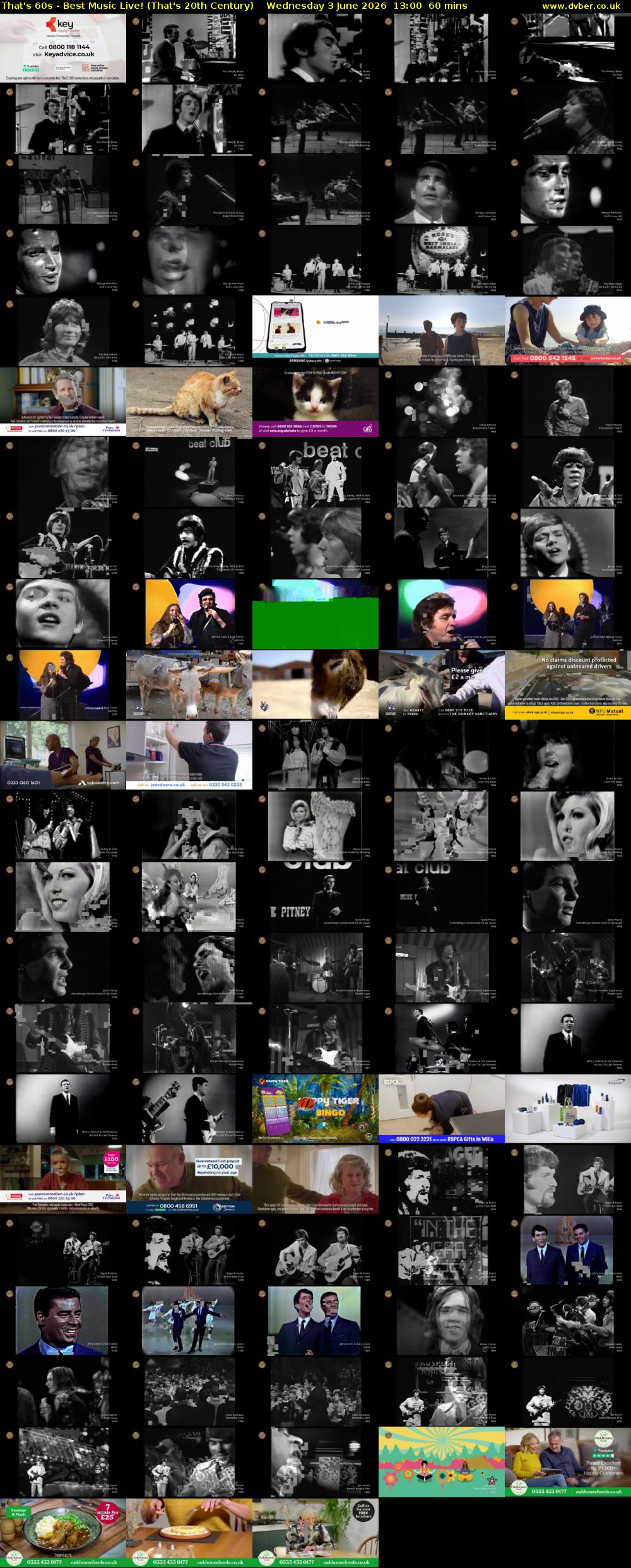 That's 60s - Best Music Live! (That's 20th Century) Wednesday 3 June 2026 13:00 - 14:00