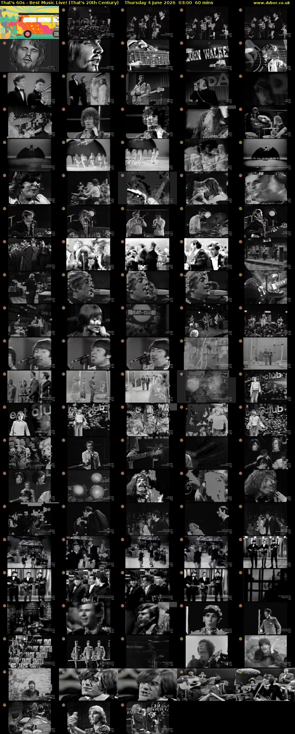 That's 60s - Best Music Live! (That's 20th Century) Thursday 4 June 2026 03:00 - 04:00