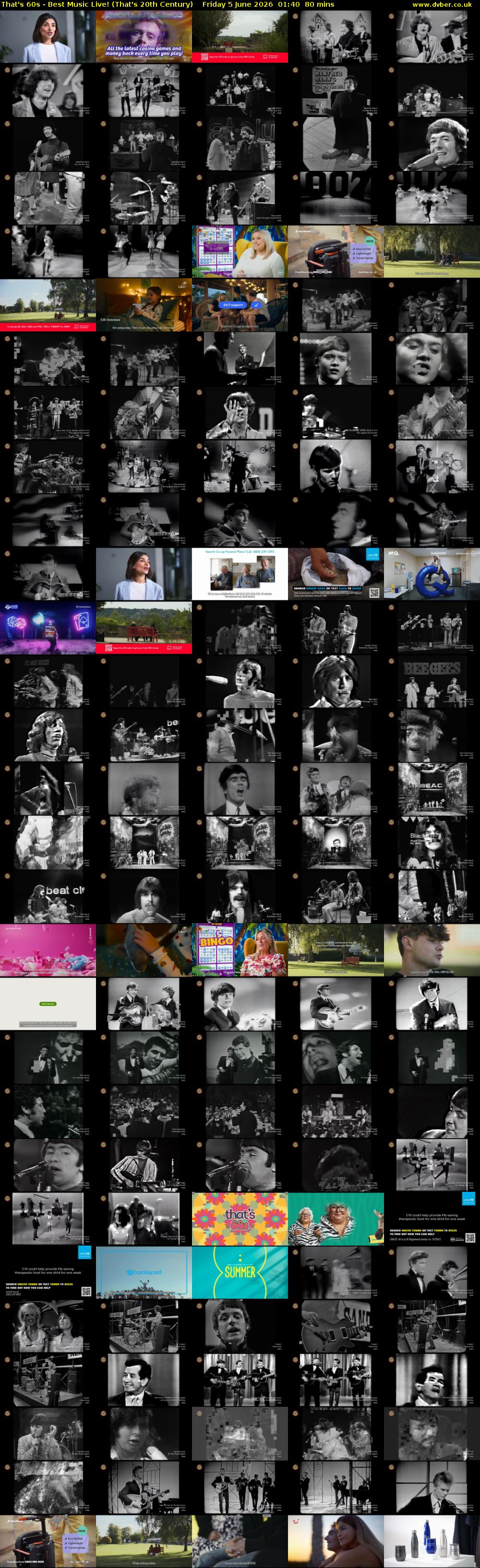 That's 60s - Best Music Live! (That's 20th Century) Friday 5 June 2026 01:40 - 03:00