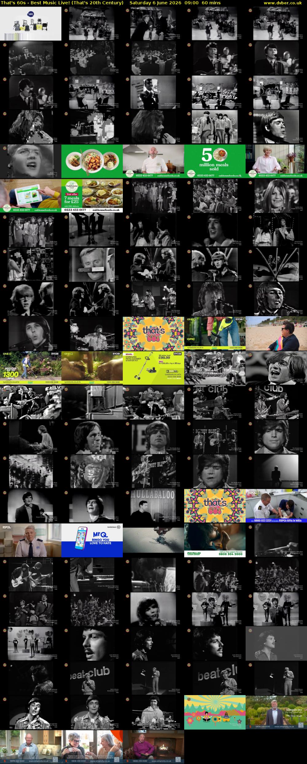 That's 60s - Best Music Live! (That's 20th Century) Saturday 6 June 2026 09:00 - 10:00