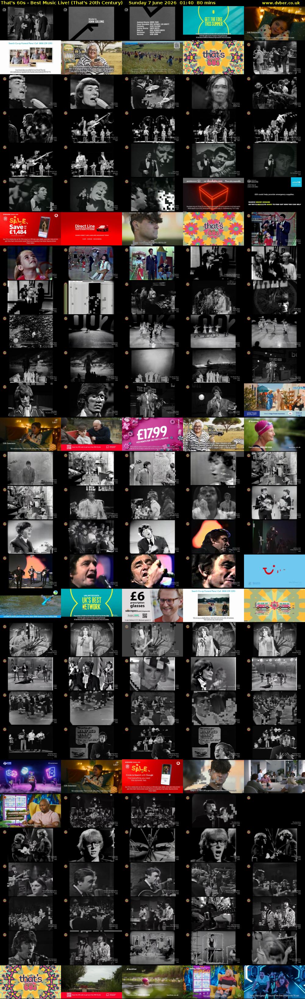 That's 60s - Best Music Live! (That's 20th Century) Sunday 7 June 2026 01:40 - 03:00