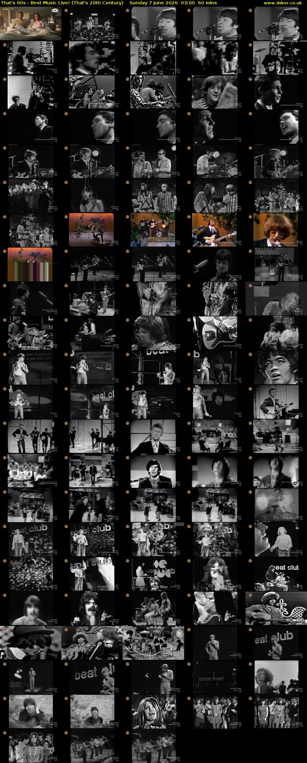 That's 60s - Best Music Live! (That's 20th Century) Sunday 7 June 2026 03:00 - 04:00