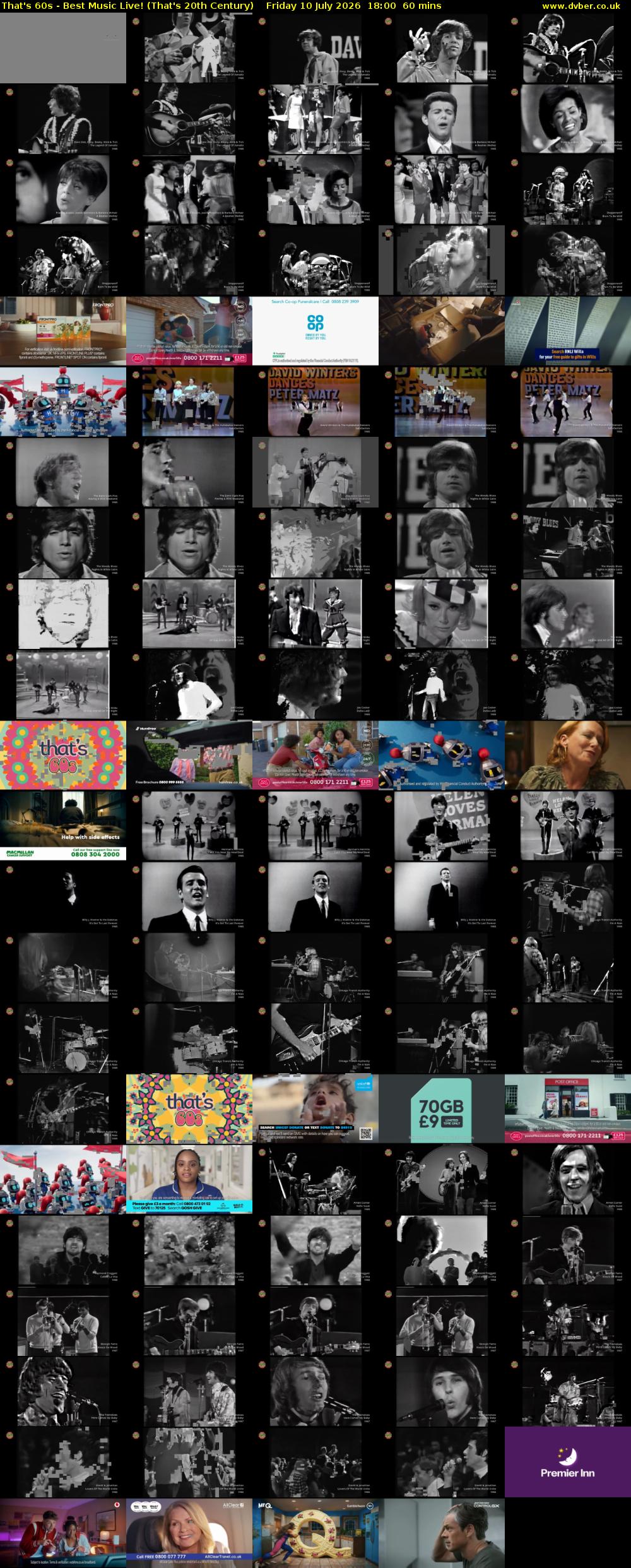 That's 60s - Best Music Live! (That's 20th Century) Friday 10 July 2026 18:00 - 19:00