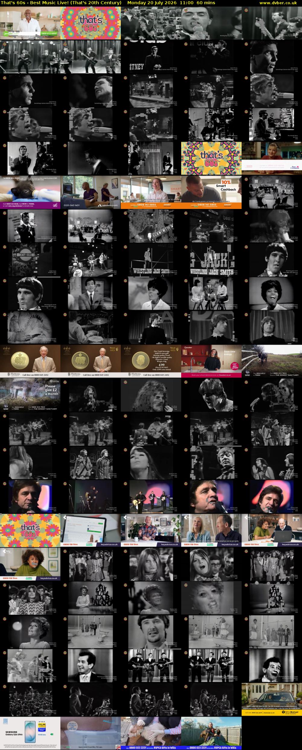 That's 60s - Best Music Live! (That's 20th Century) Monday 20 July 2026 11:00 - 12:00