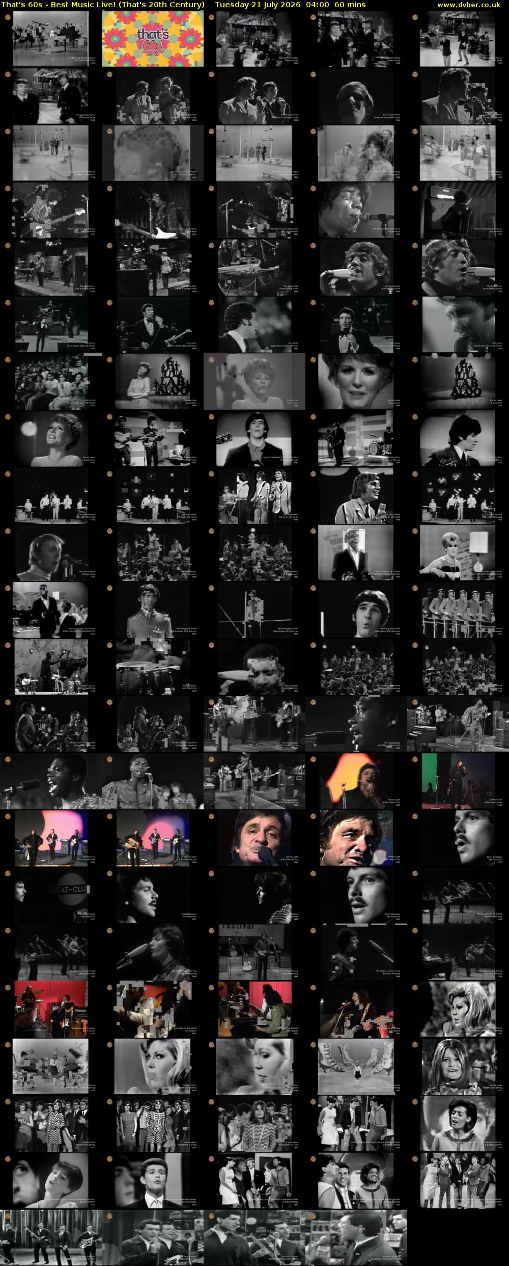 That's 60s - Best Music Live! (That's 20th Century) Tuesday 21 July 2026 04:00 - 05:00