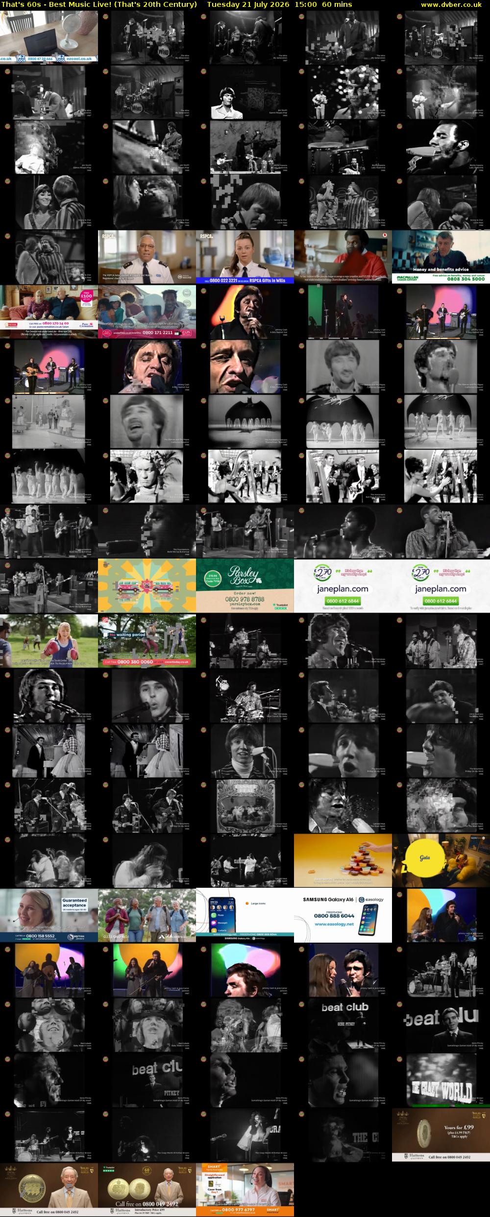 That's 60s - Best Music Live! (That's 20th Century) Tuesday 21 July 2026 15:00 - 16:00