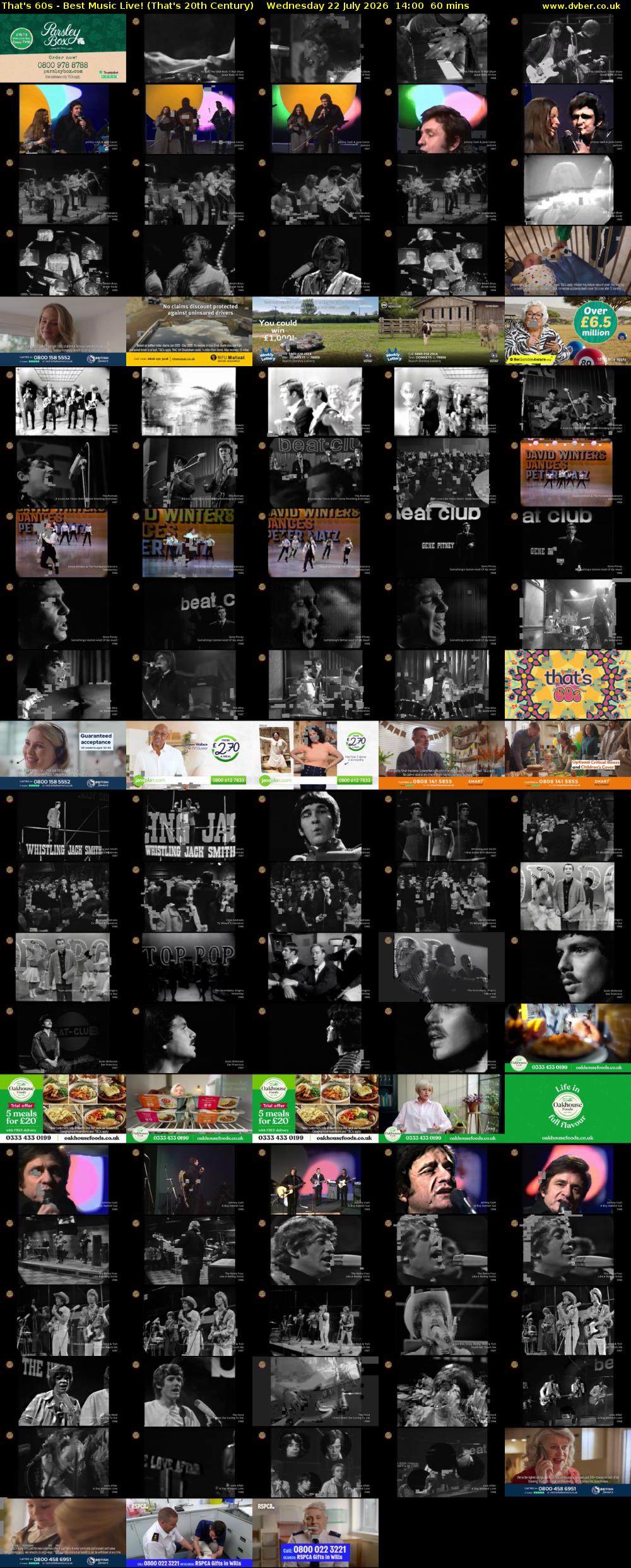 That's 60s - Best Music Live! (That's 20th Century) Wednesday 22 July 2026 14:00 - 15:00