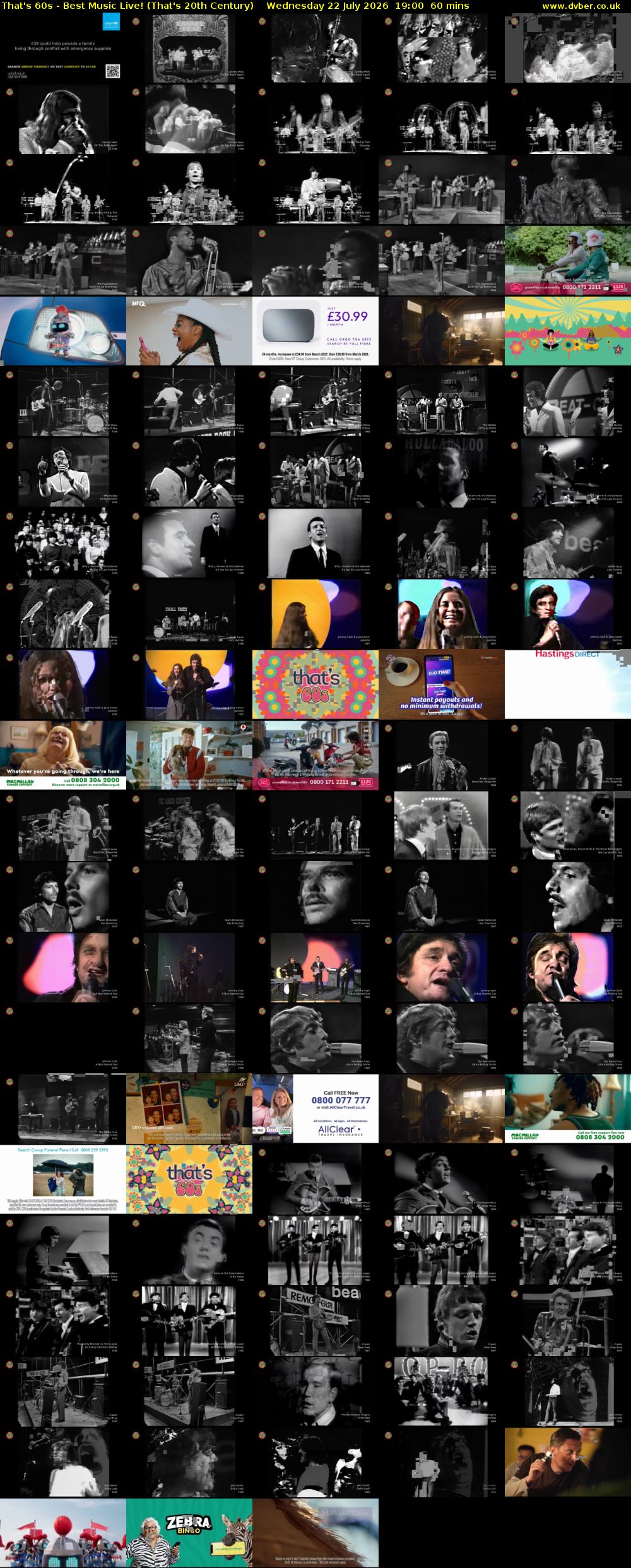 That's 60s - Best Music Live! (That's 20th Century) Wednesday 22 July 2026 19:00 - 20:00
