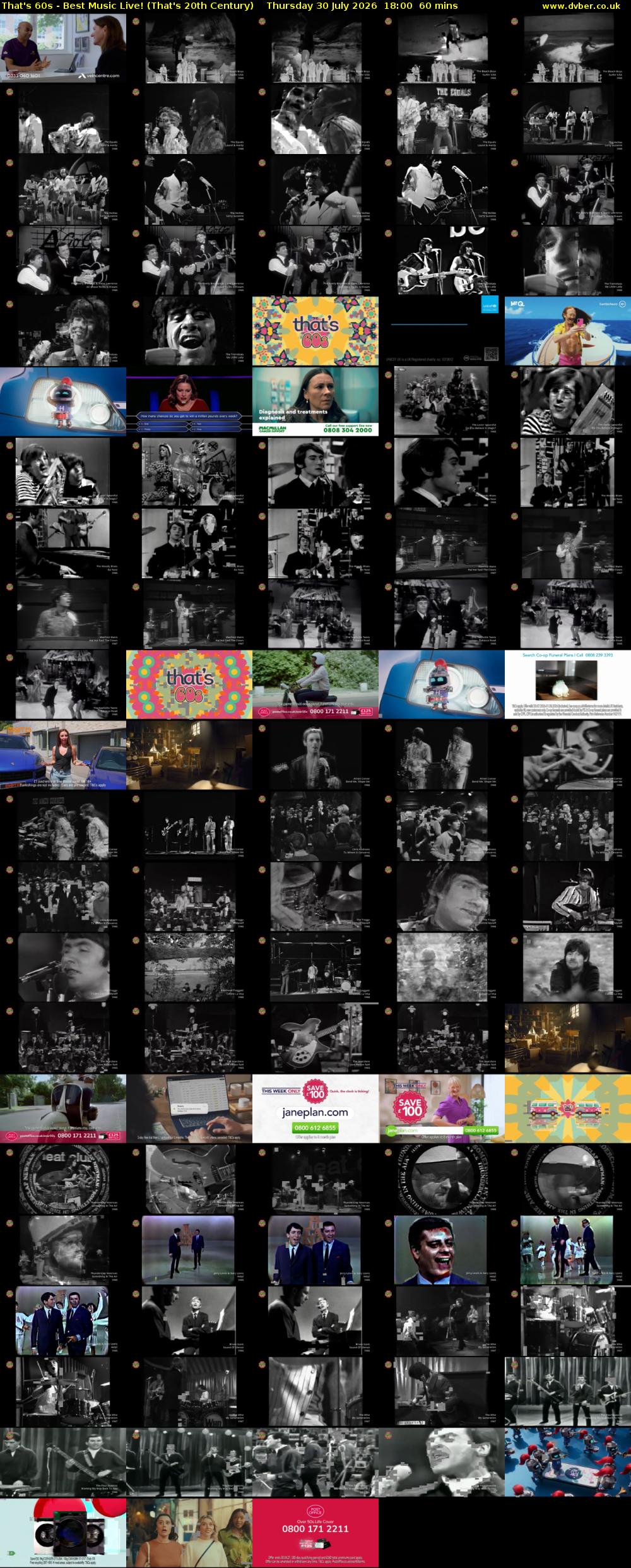 That's 60s - Best Music Live! (That's 20th Century) Thursday 30 July 2026 18:00 - 19:00