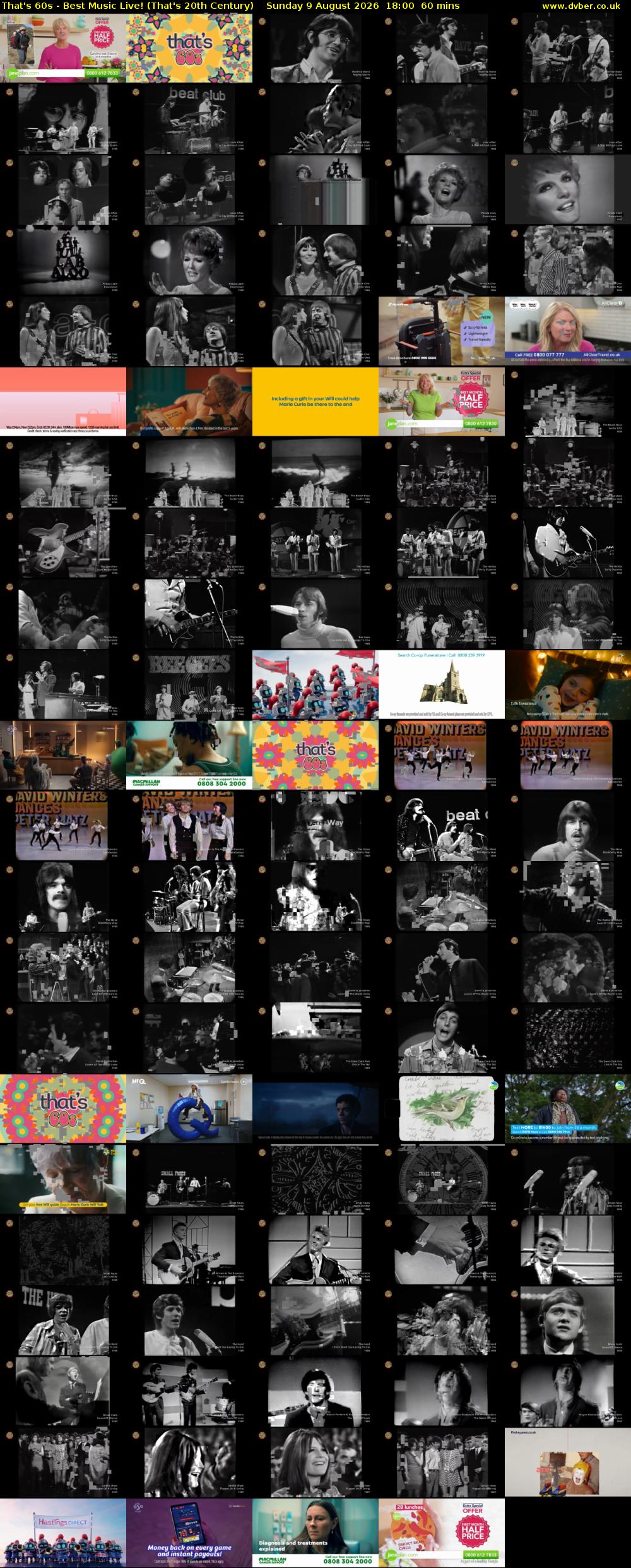 That's 60s - Best Music Live! (That's 20th Century) Sunday 9 August 2026 18:00 - 19:00