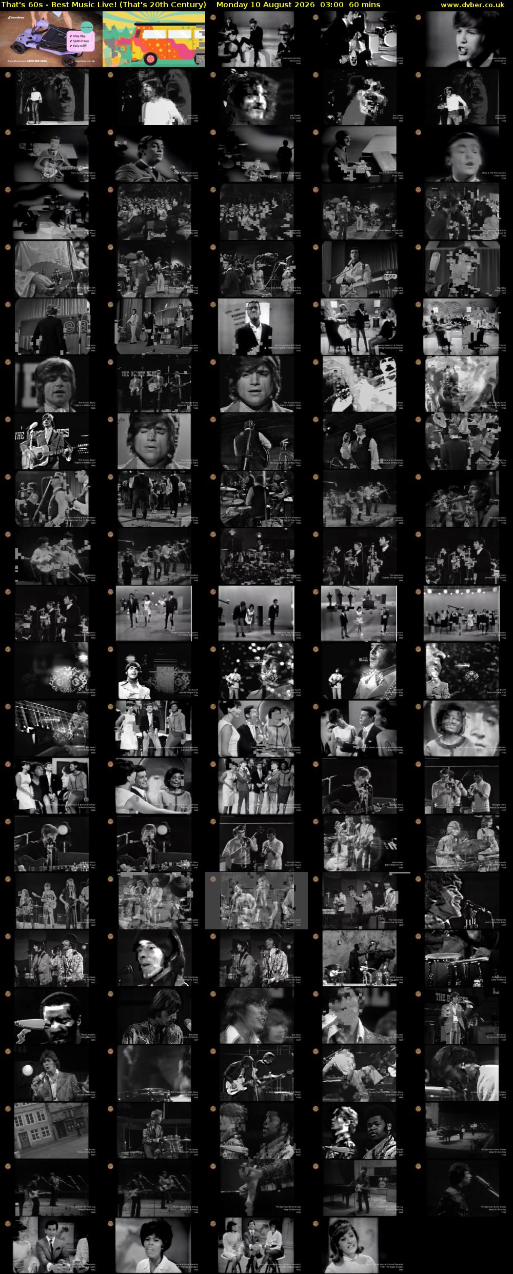 That's 60s - Best Music Live! (That's 20th Century) Monday 10 August 2026 03:00 - 04:00