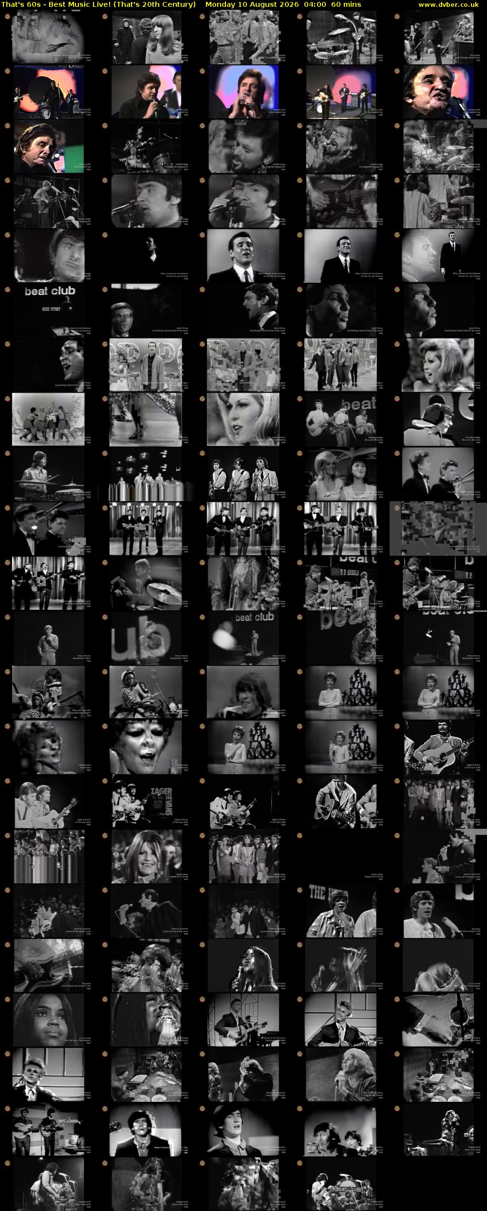 That's 60s - Best Music Live! (That's 20th Century) Monday 10 August 2026 04:00 - 05:00